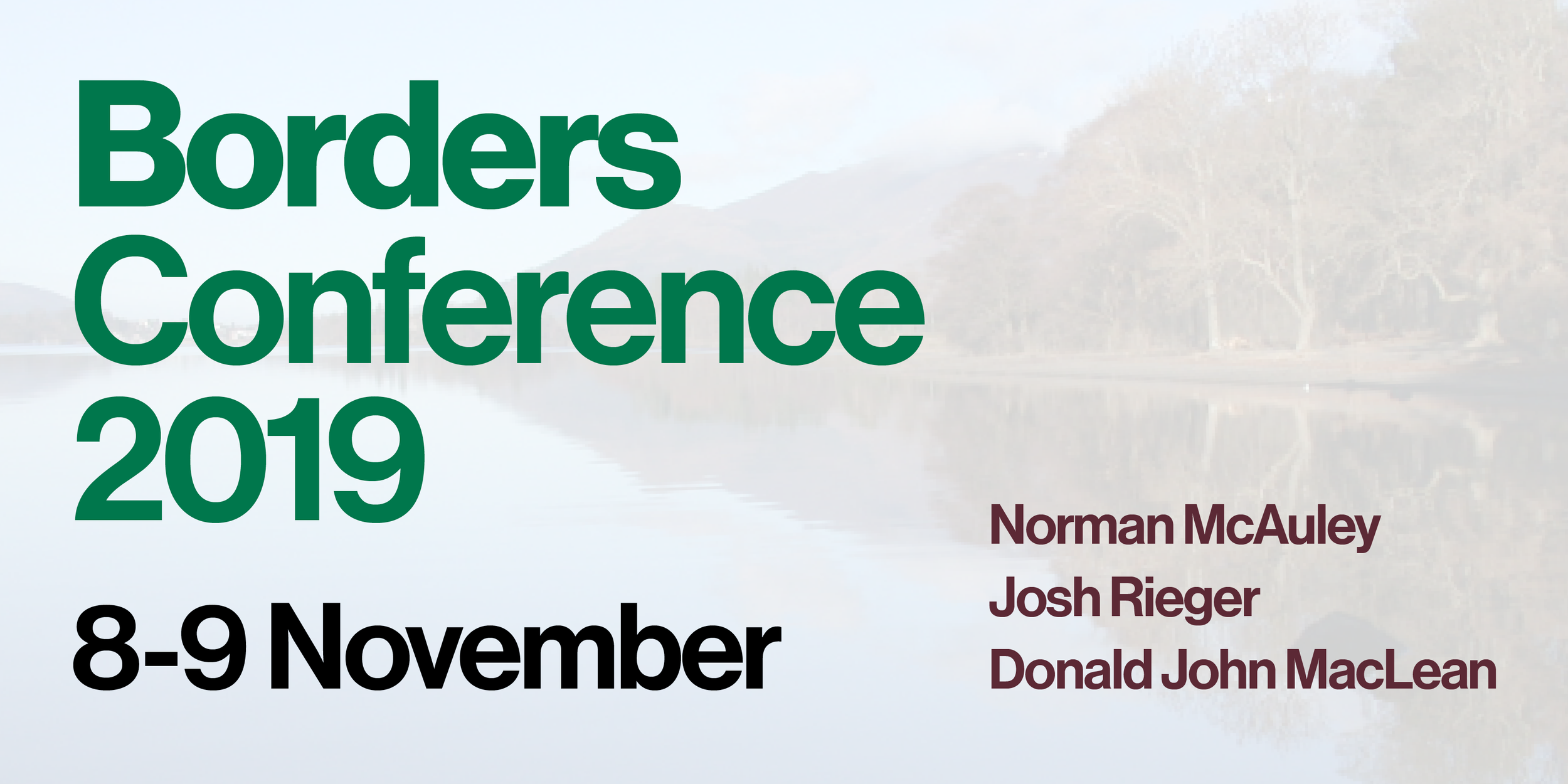 2019 UK Borders Conference - Bold I Approach: Christ Our Mediator