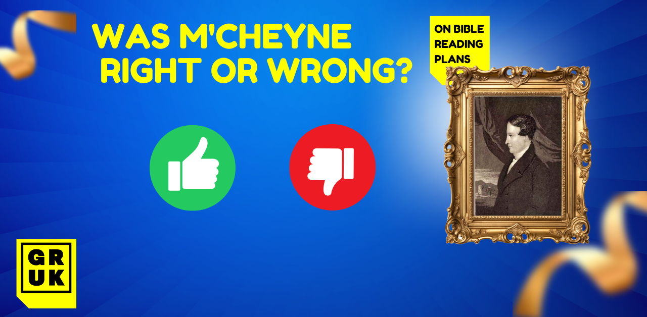 In Defense of Robert Murray M'Cheyne