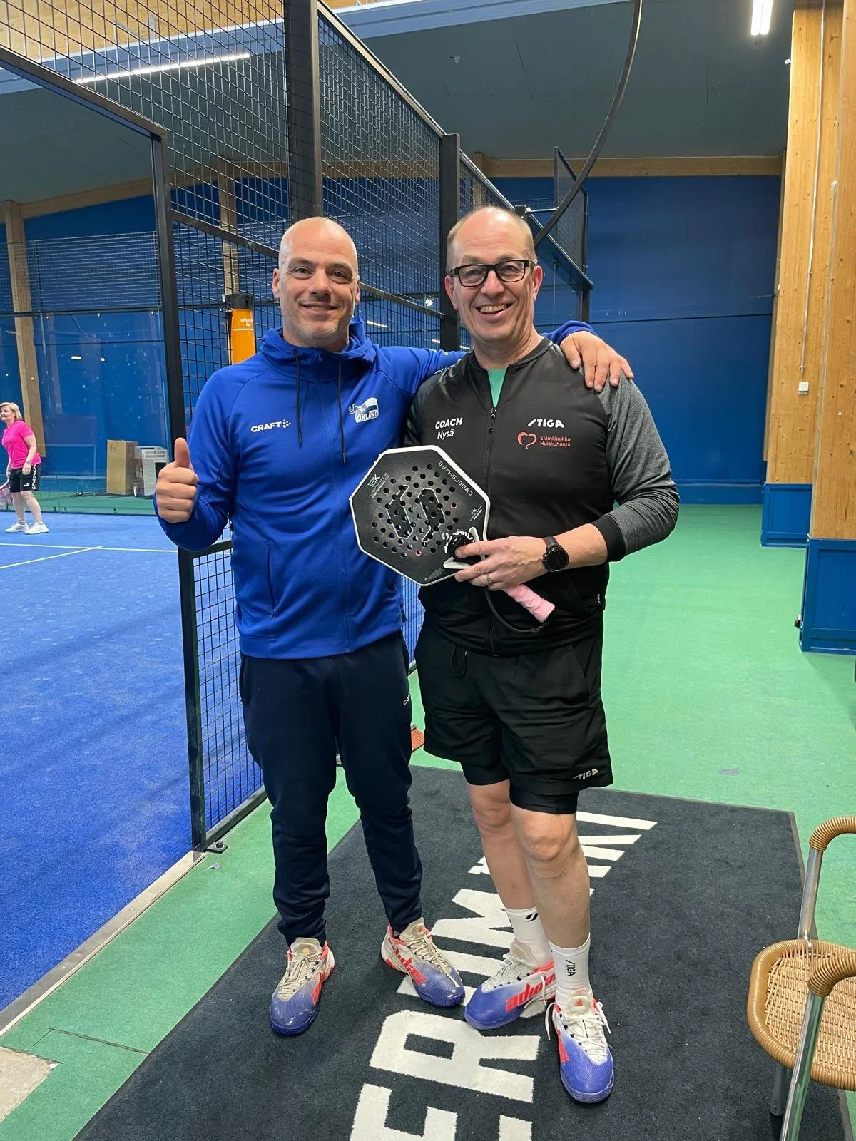 Padelvalmennusta Buugilla