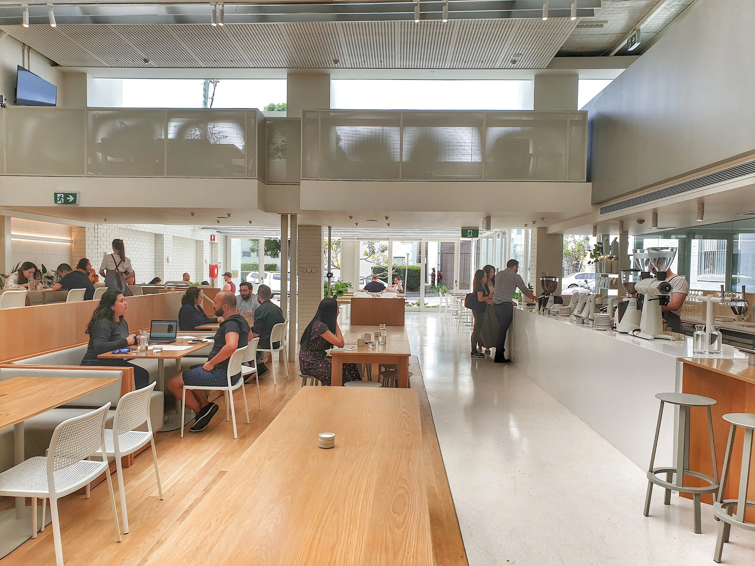 Clean sleek lines at Industry Beans Brisbane. Image by Discover Brisbane