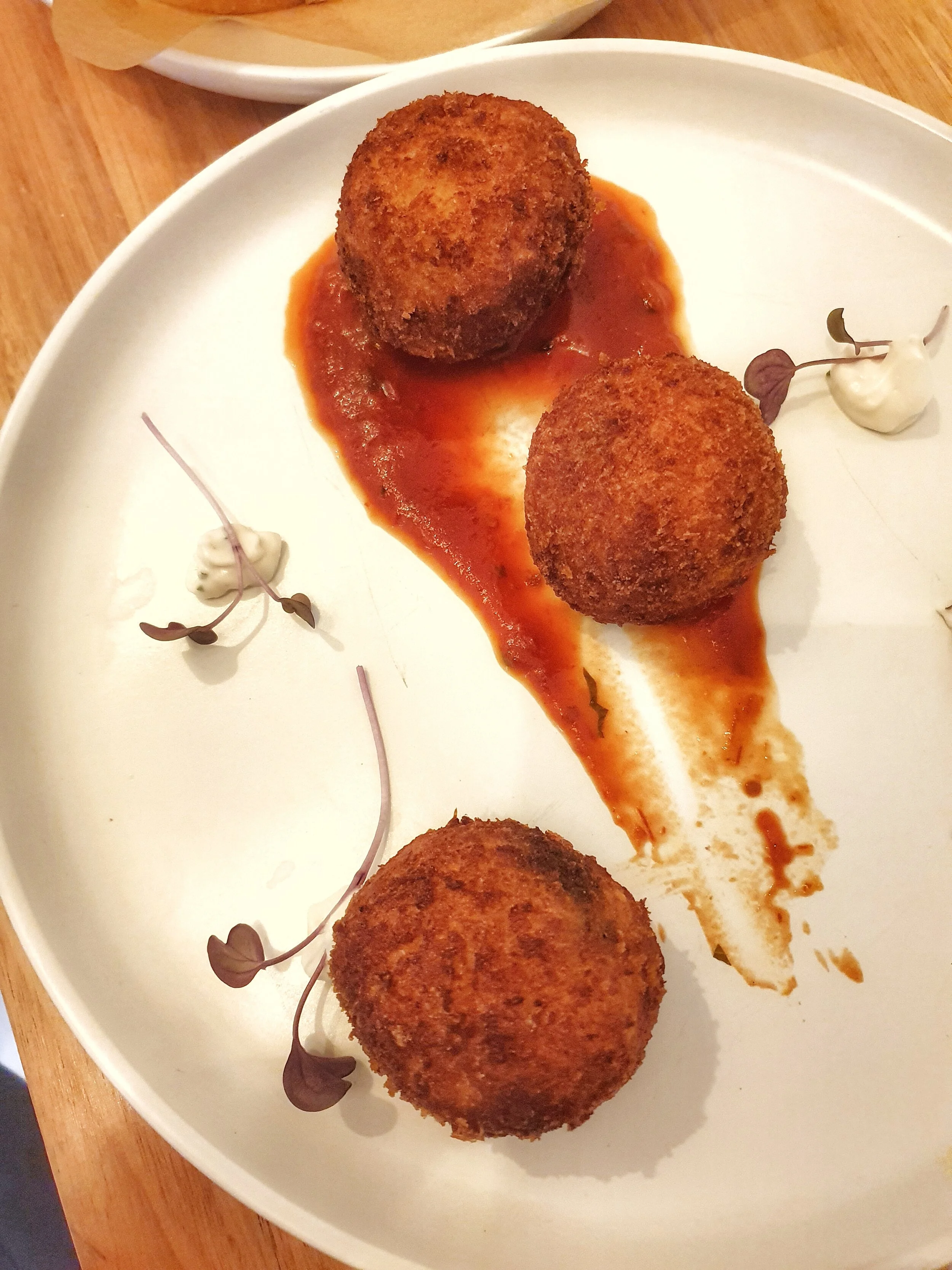 Mozarella Arancini. Image by @discoverbrisbane