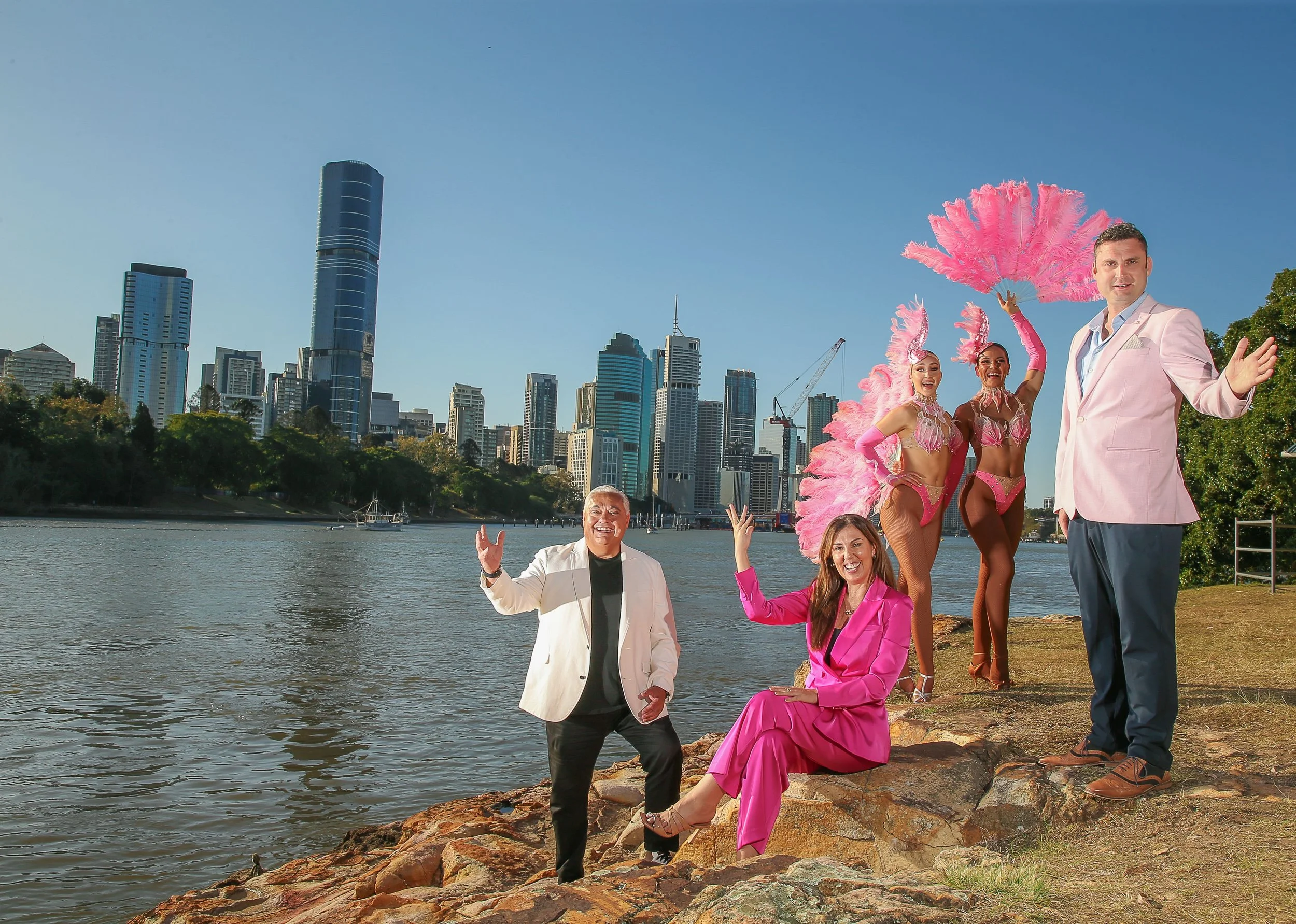 Tony Rigas Brisbane Gets a Seven-Year Glitter-Bomb! The Pink Flamingo Flies In ...