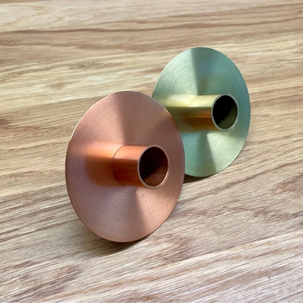 Kerzenständer Messing und Kupfer.JPEG