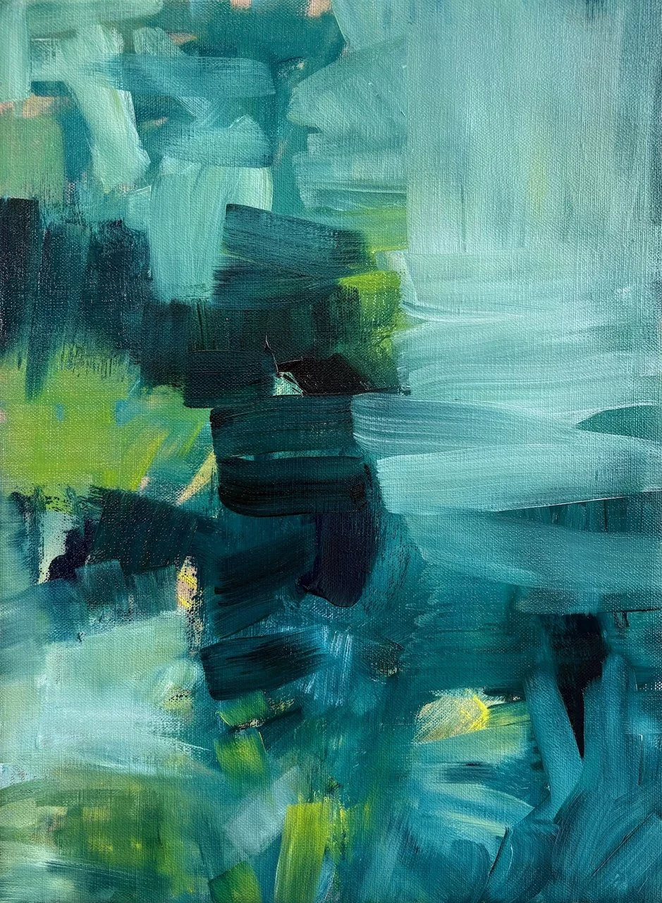 GREEN STUDY | Emerald Isle by Anne Sanger - copyright 2026 - 16 x 12 - oil on linen.jpeg