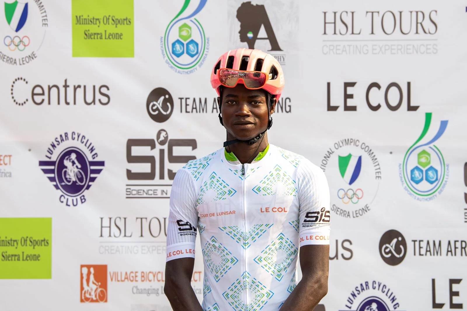  Ibrahim Jalloh was active throughout the men’s race and took home the white Le Col sprints jersey. 