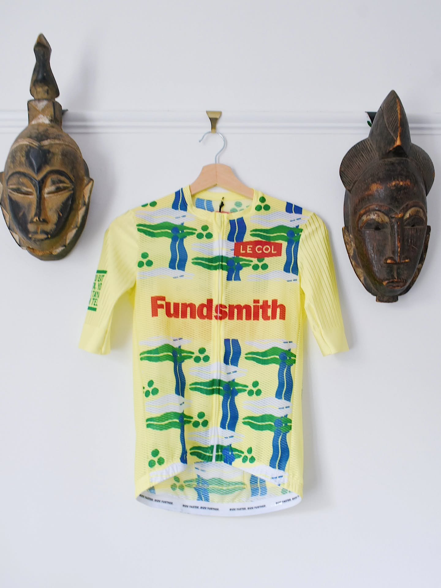 We are delighted to reveal this year's Fundsmith yellow jersey.

The jersey was produced by longtime apparel partner of the Tour de Lunsar, @lecoluk. 

It was co-designed by our friends at @africap_apparel, who brought in motifs from their line of we