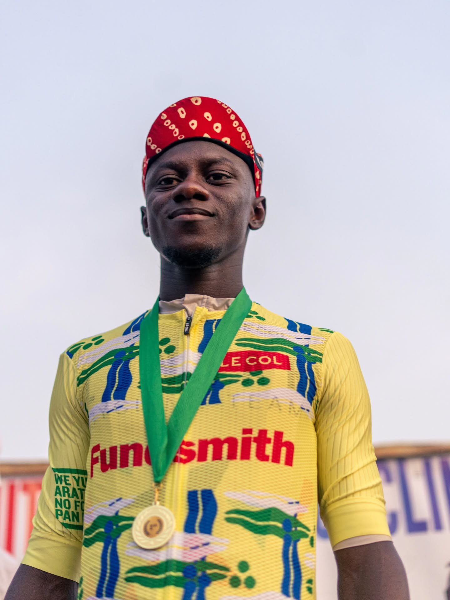 Ibrahim Turay, more commonly known as Go Plus, is your men's champion for 2026!

Go Plus rides for Lunsar Cycling Team and has been through our development ranks. 

He won the men's race from a trio who broke away from the peloton with a handful of l