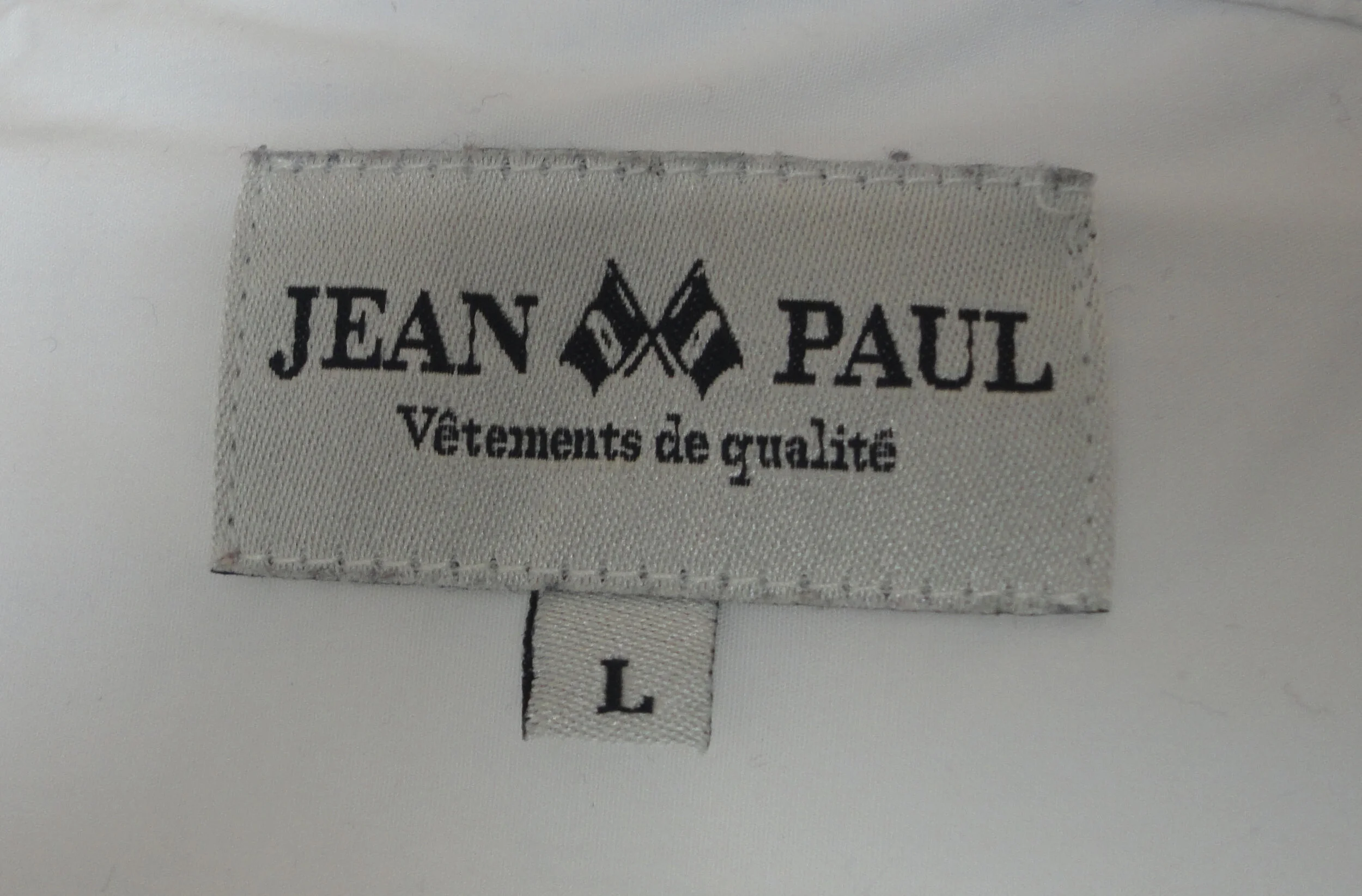 Jean Paul white shirt. Size L — Bo Clothing