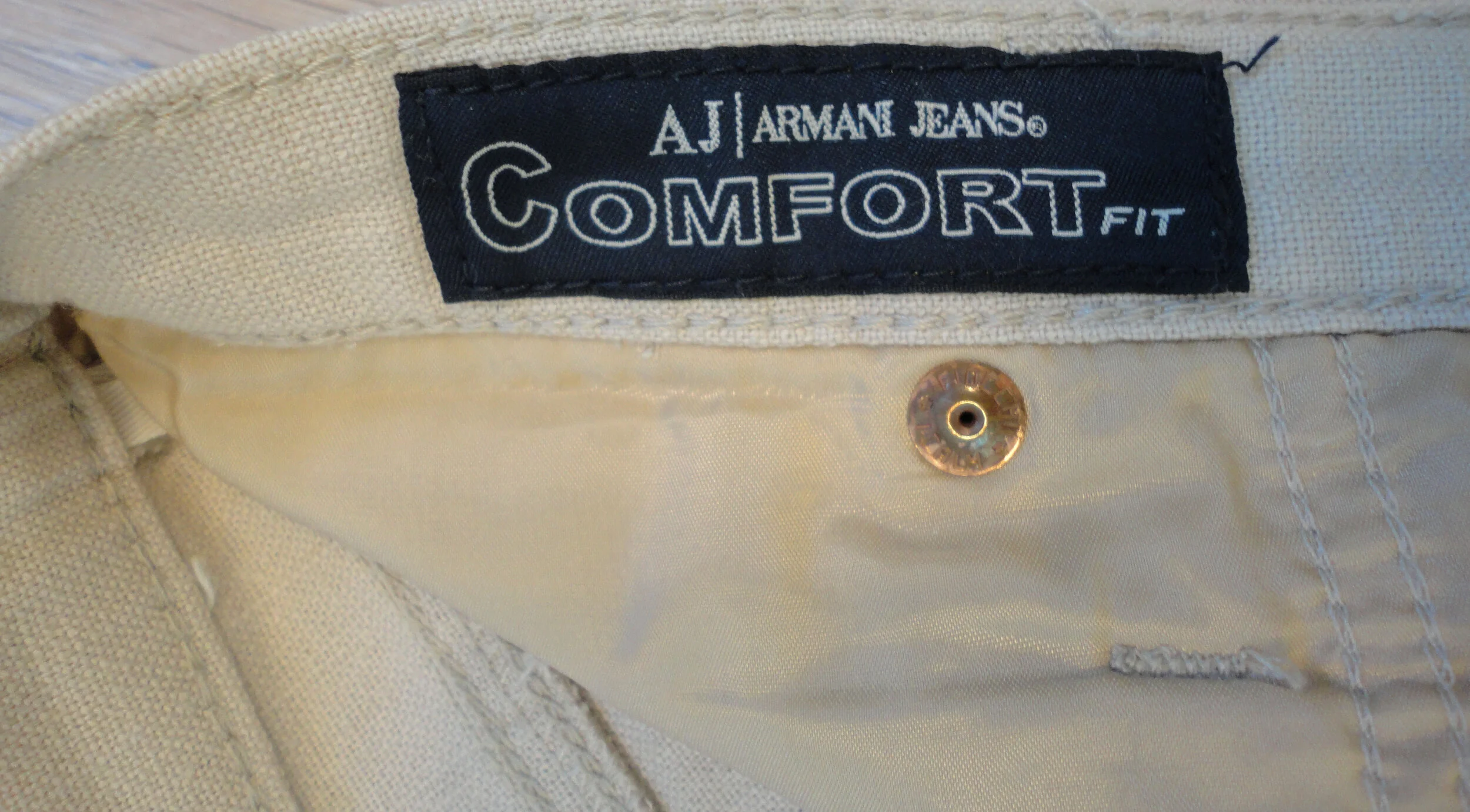 Armani Jeans linen and cotton trousers 