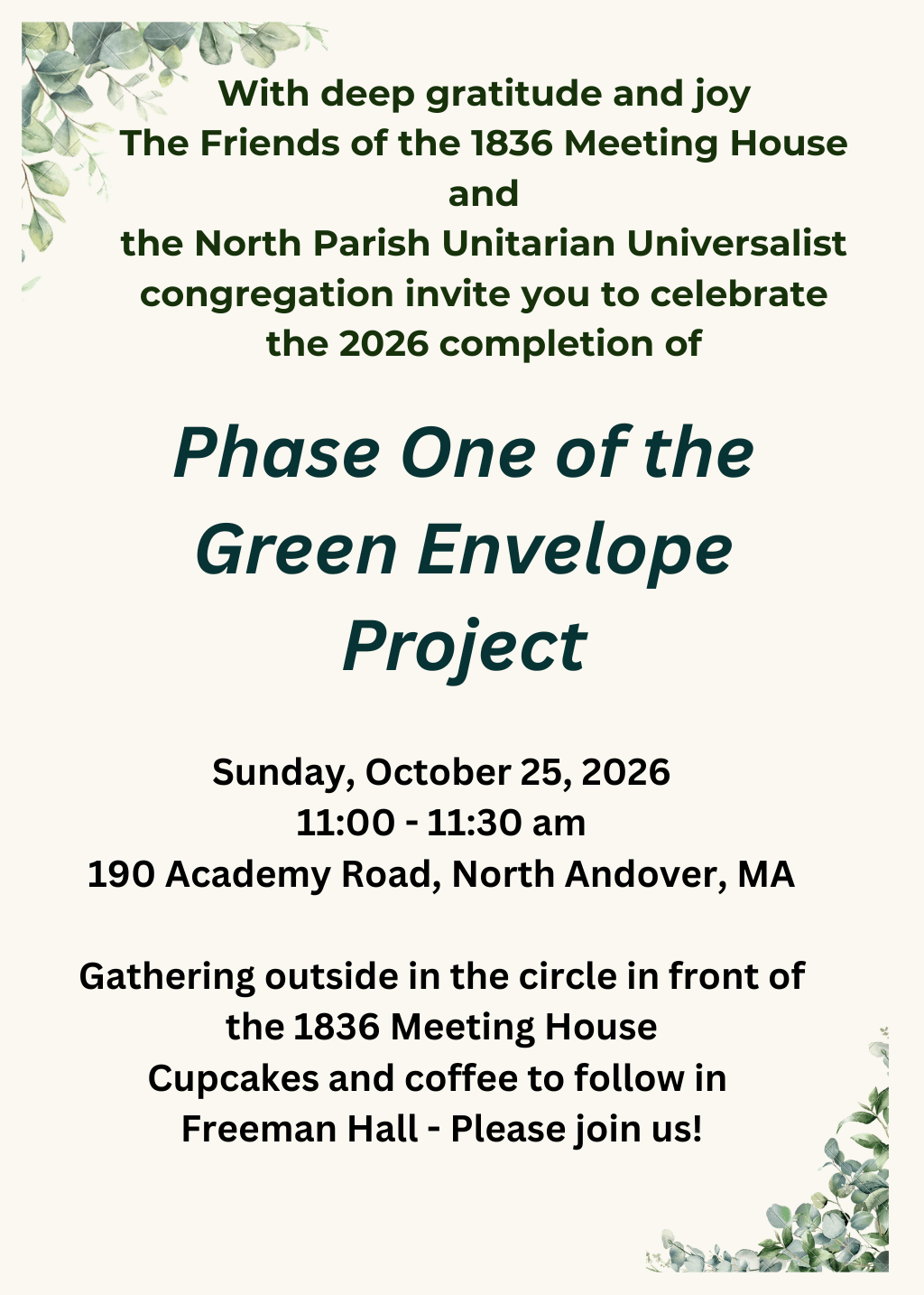 Celebration of Phase I of the Green Envelope Project