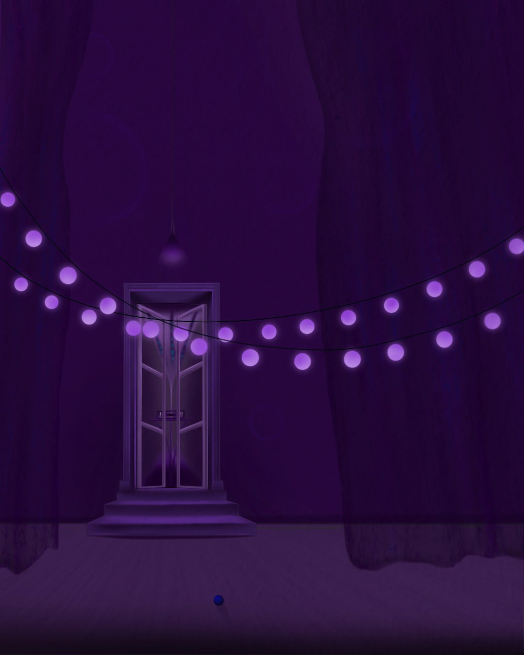 Purple curtain