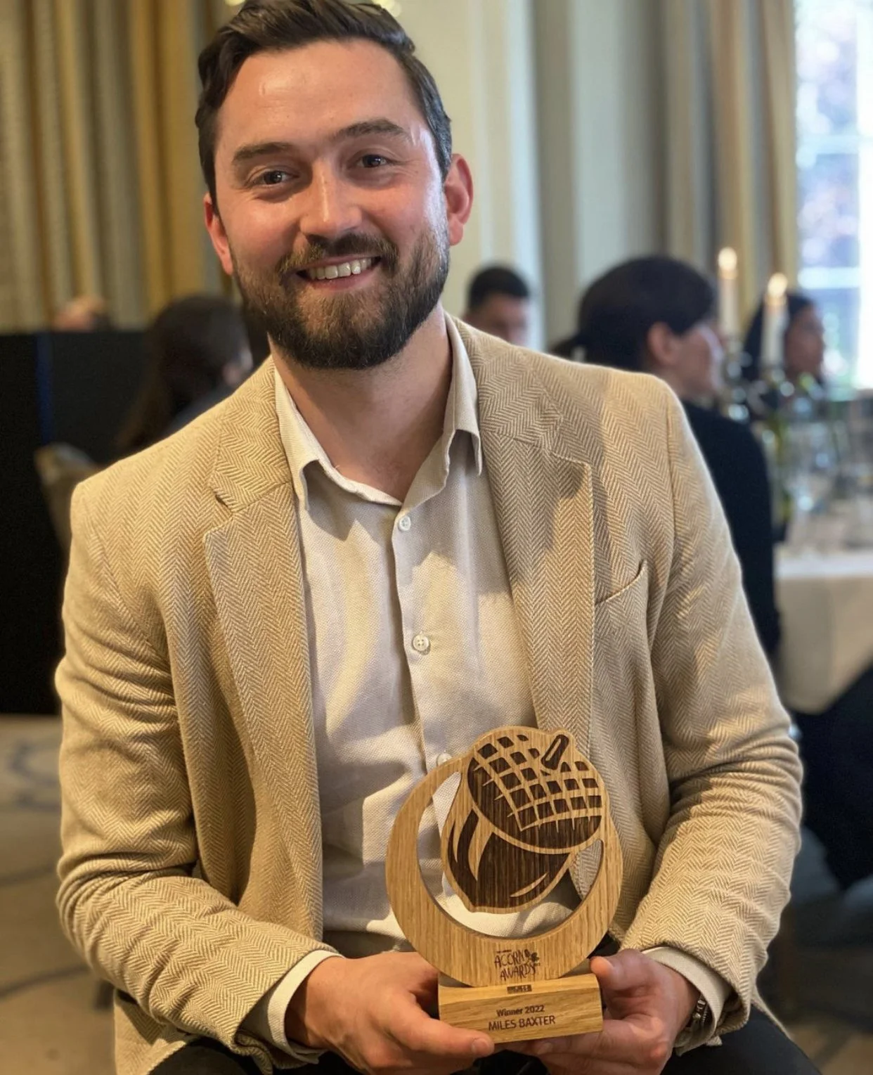 Miles Baxter receives Acorn Award
