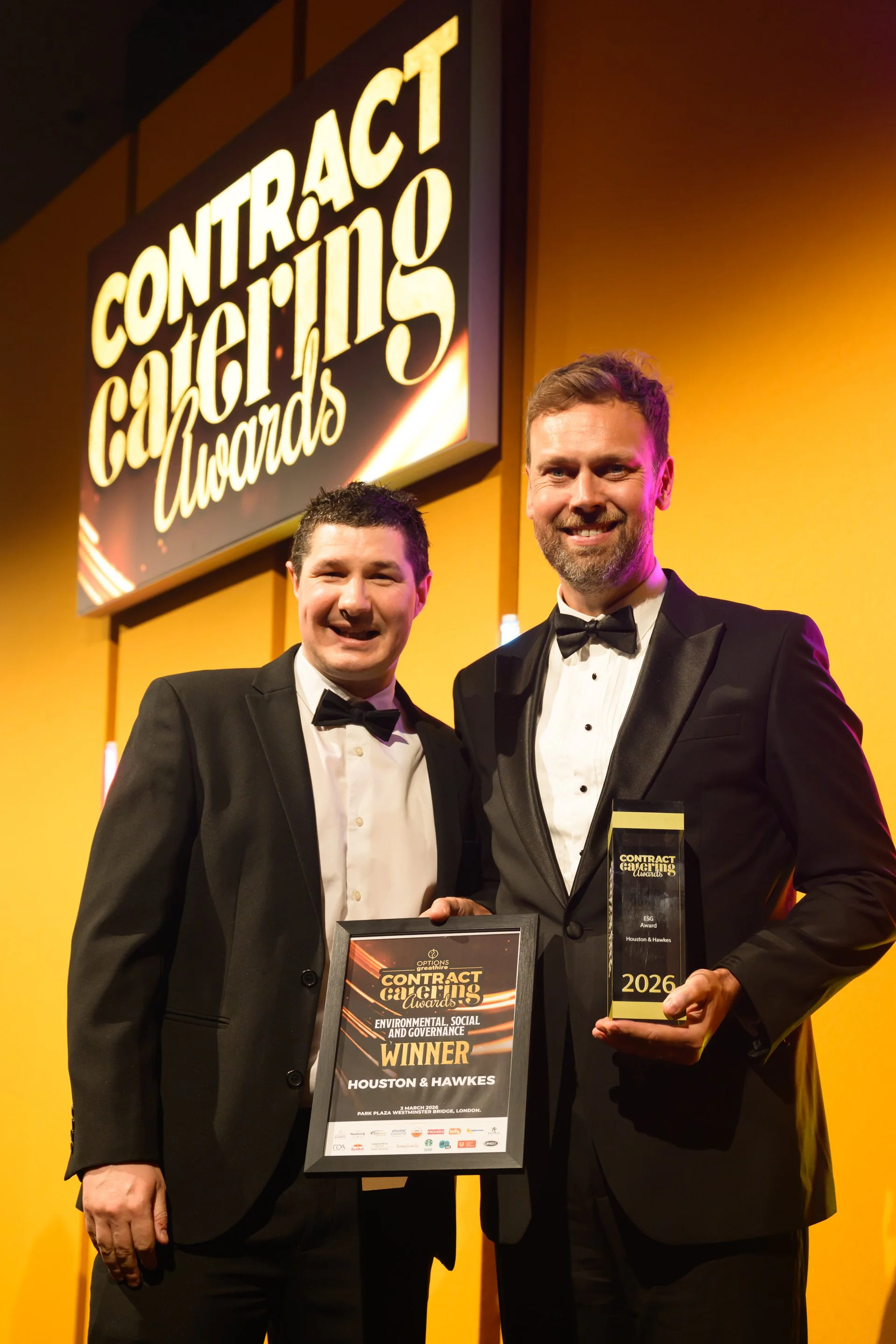 Houston &amp; Hawkes wins ESG Award at the Contract Catering Awards 2026