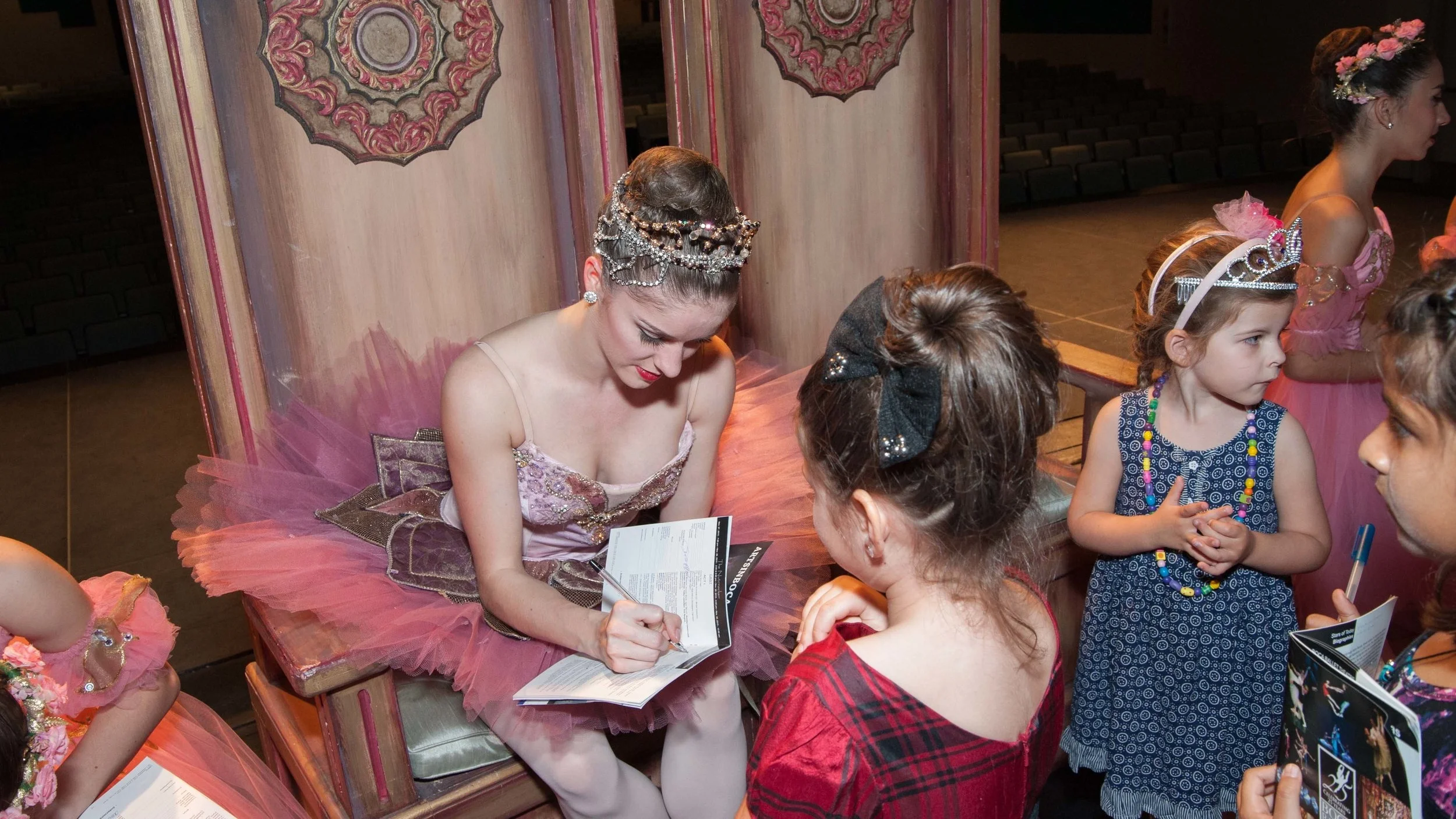 Cassandra Trenary signs autographs at BBT's Gingerbread Ball