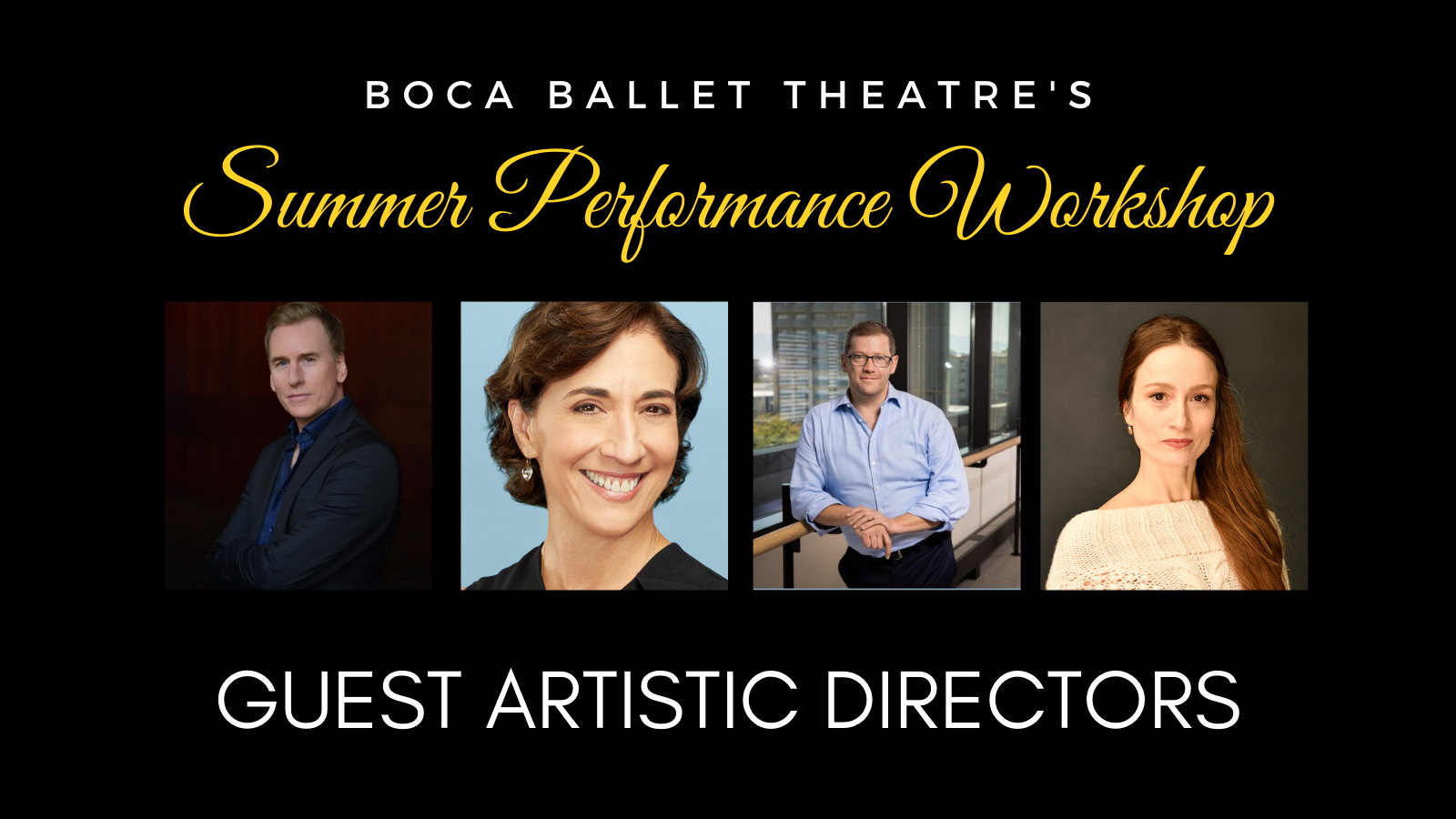BBT Announces Guest Artistic Directors for Advanced Summer Performance Workshop