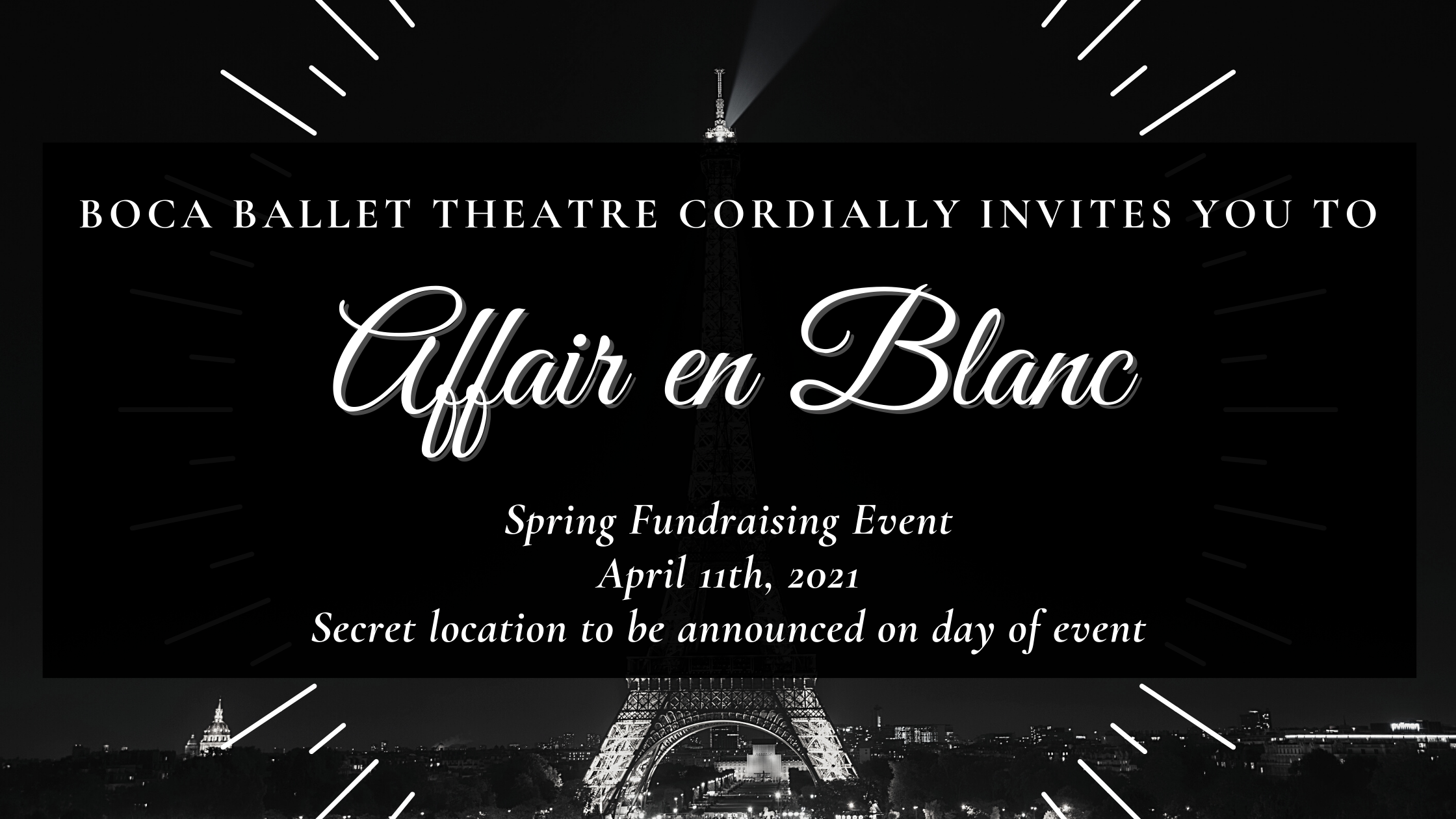BBT Cordially Invites You To "Affair En Blanc"