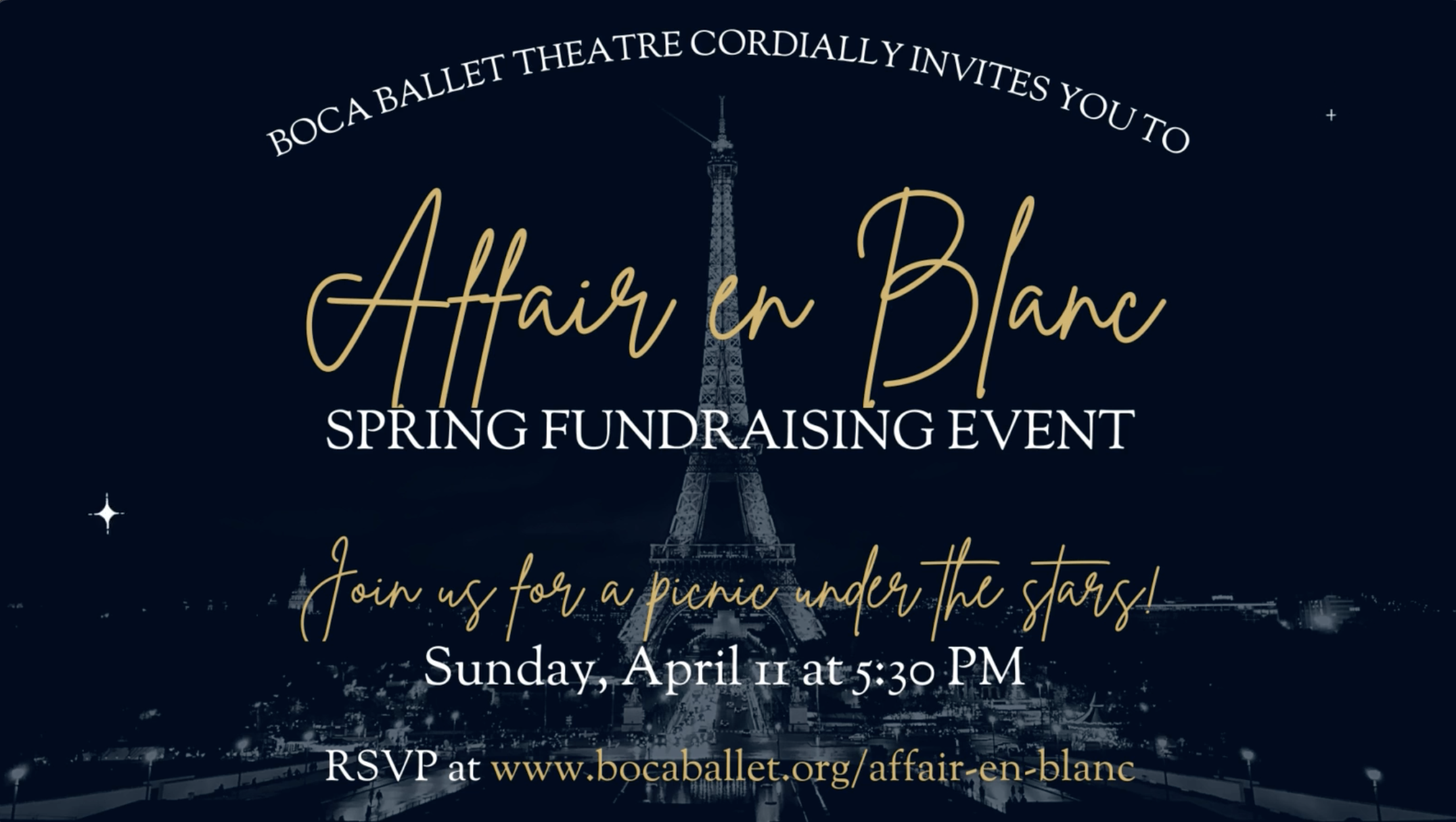 Picnic Under the Stars at Affair en Blanc!