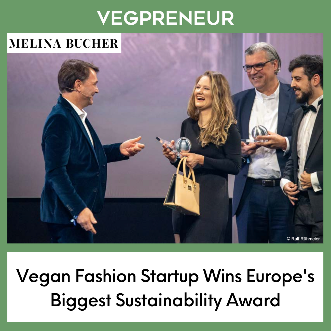 Vegan Fashion Startup Wins Europe's Biggest Sustainability Award