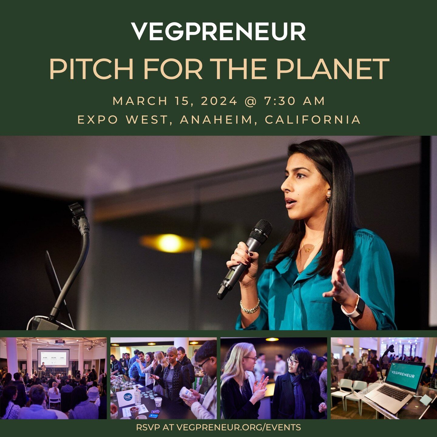 Come pitch your company to a panel of investors at Pitch For The Planet event at Expo West on March 15th 🎉

A a select group of six (6) companies will have the opportunity to pitch their brands to selected mission-driven investors and showcase their