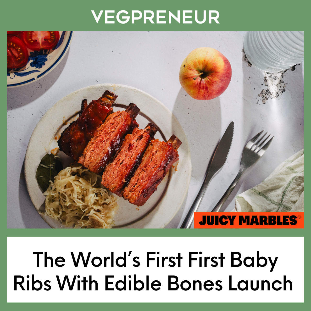 Check Out These New Meatless Baby Ribs With Edible Bones