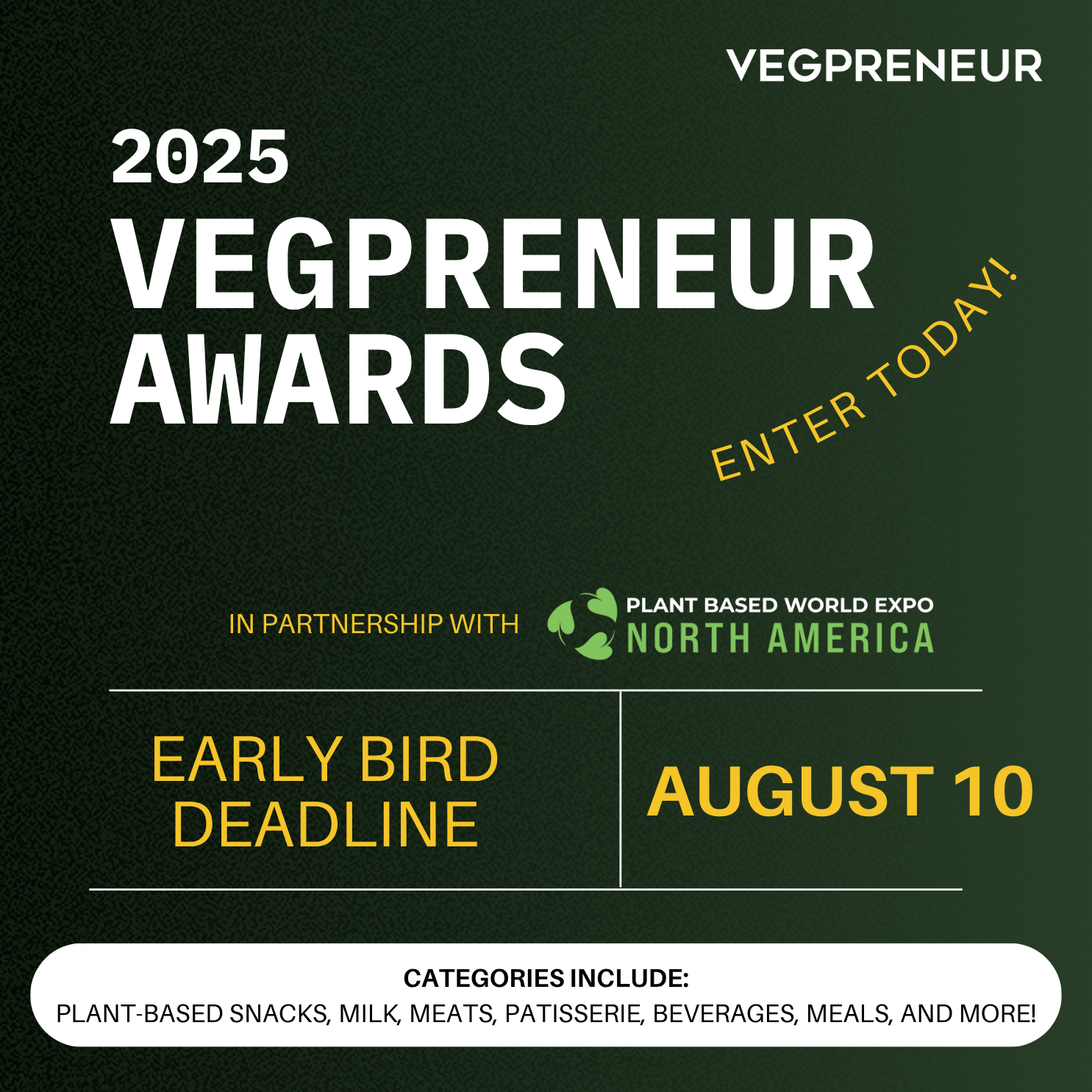 Announcing the 2025 VEGPRENEUR Awards