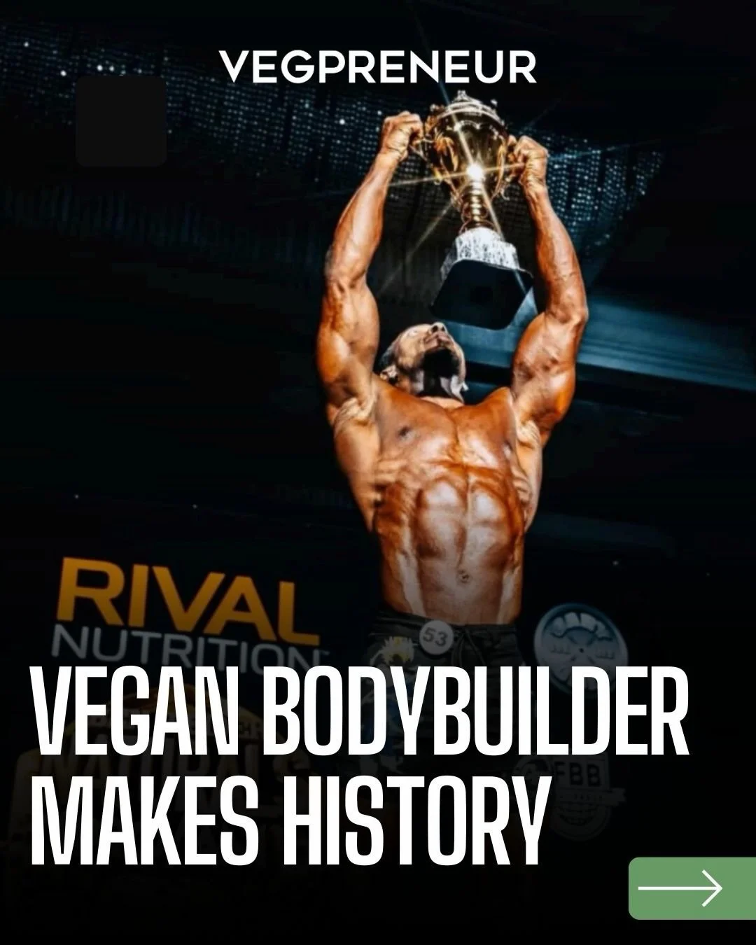 Torre Washington makes history as the first ever fully vegan bodybuilder to qualify for the Mr.Olympia Competition💪🌱

Find the full blog article at the link in our bio &amp; share this with someone who loves fitness, wellness, or plant-based inspir