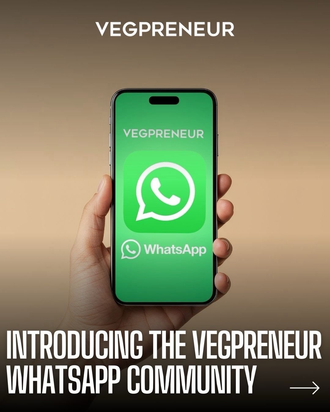 Join the community today!🌱

Go to vegpreneur.org/whatsapp and share this with your friends 😍

#VEGPRENEUR #plantbased #vegan #whatsapp #vegancommunity