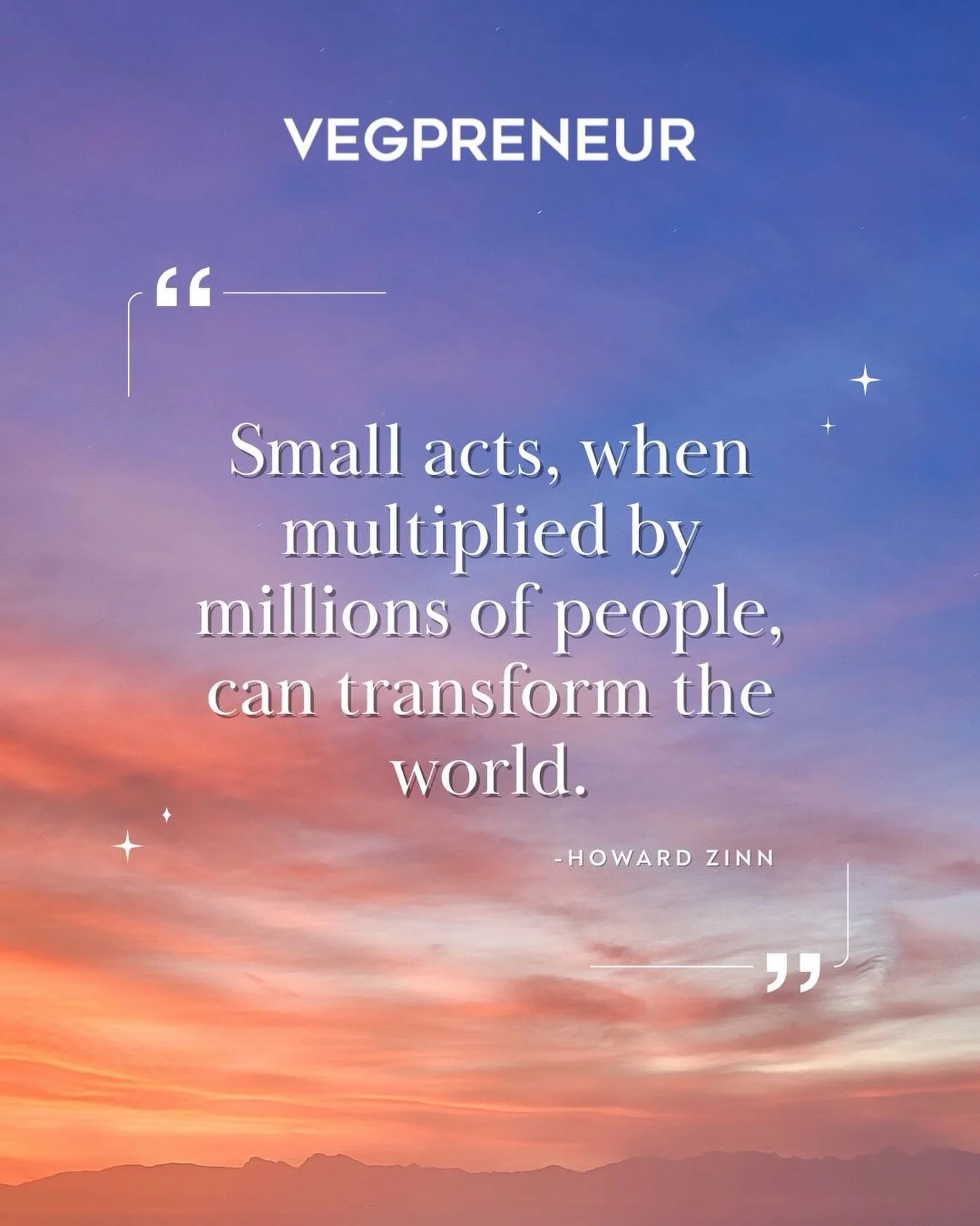 Happy Sunday! 🌱✨

#VEGPRENEUR #vegan #plantbased #quote #inspirationalquotes