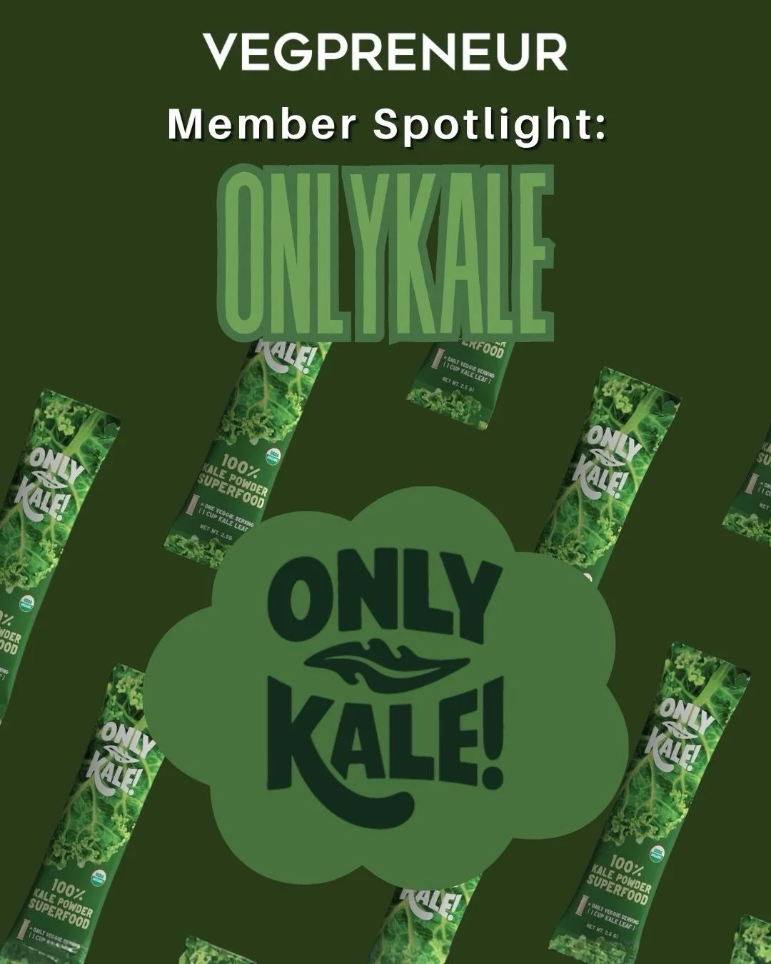 Meet our member, OnlyKale, in today&rsquo;s member spotlight! 🌱

#VEGPRENEUR #onlykale #vegan #veganbusiness #plantbased