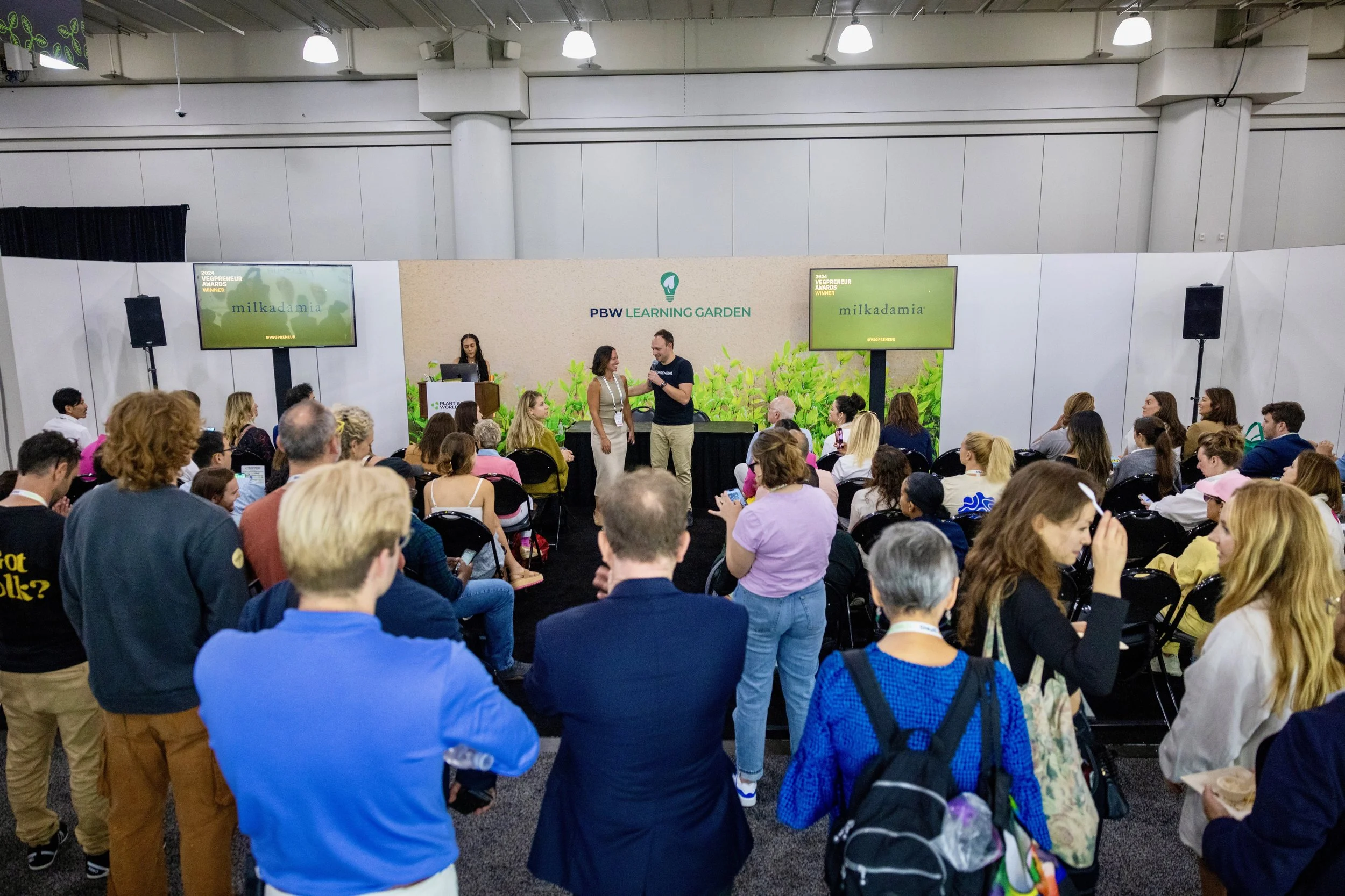 Winners announced on stage at the VEGPRENEUR Summit