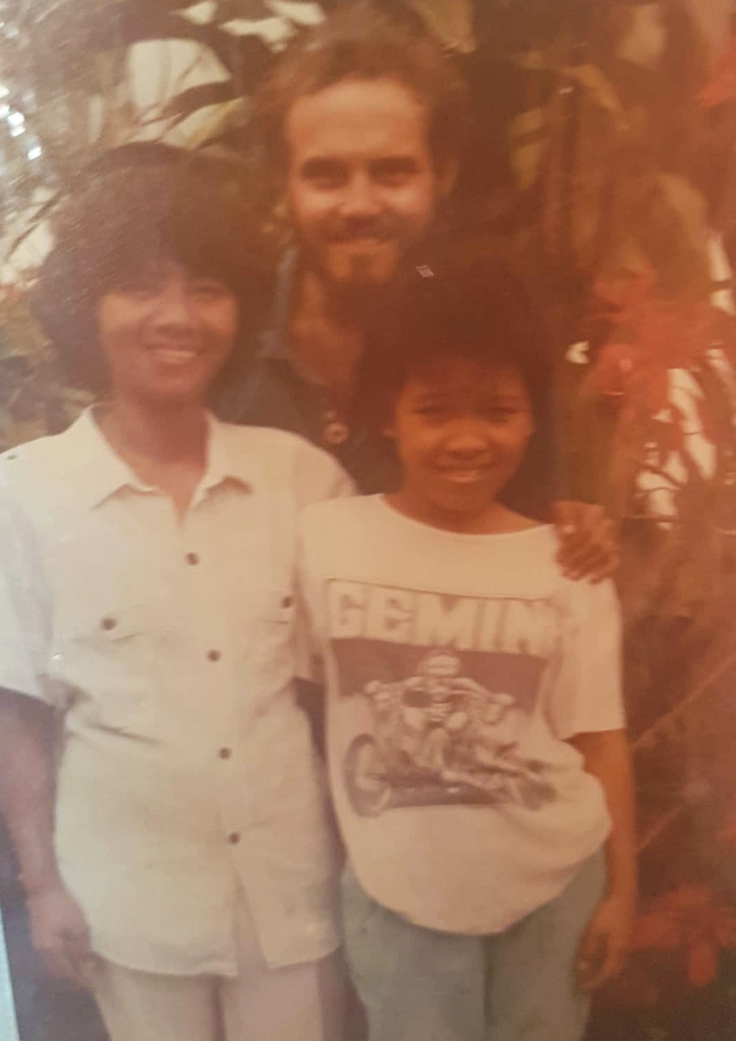 With Tita and Rosalie, 1987