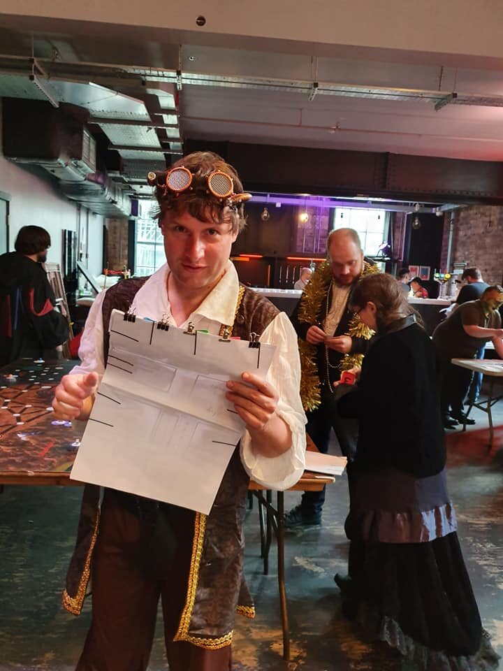 Character sheets in a megagame! (Photo by: Rob Grayston)