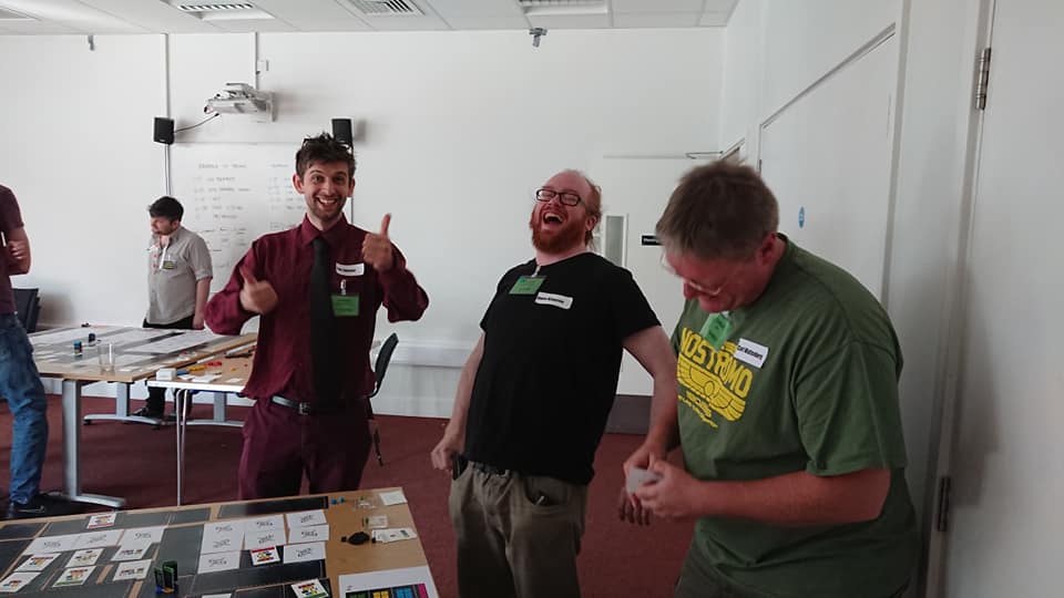 Tom on the left having a great time at Event Horizon (Photo by: Ian Angus)