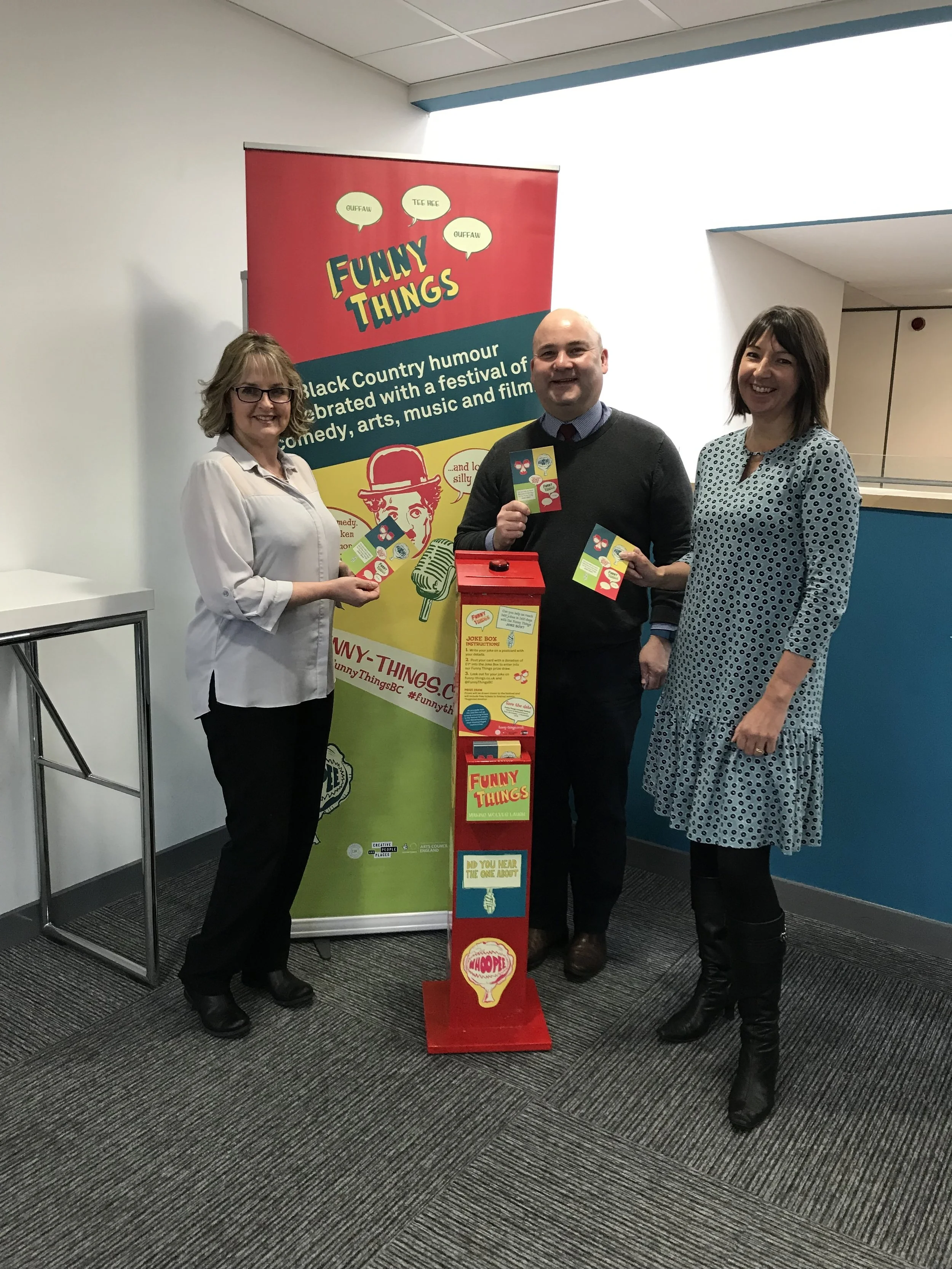The Joke Box makes its first visit to the Black Country Chamber of Commerce