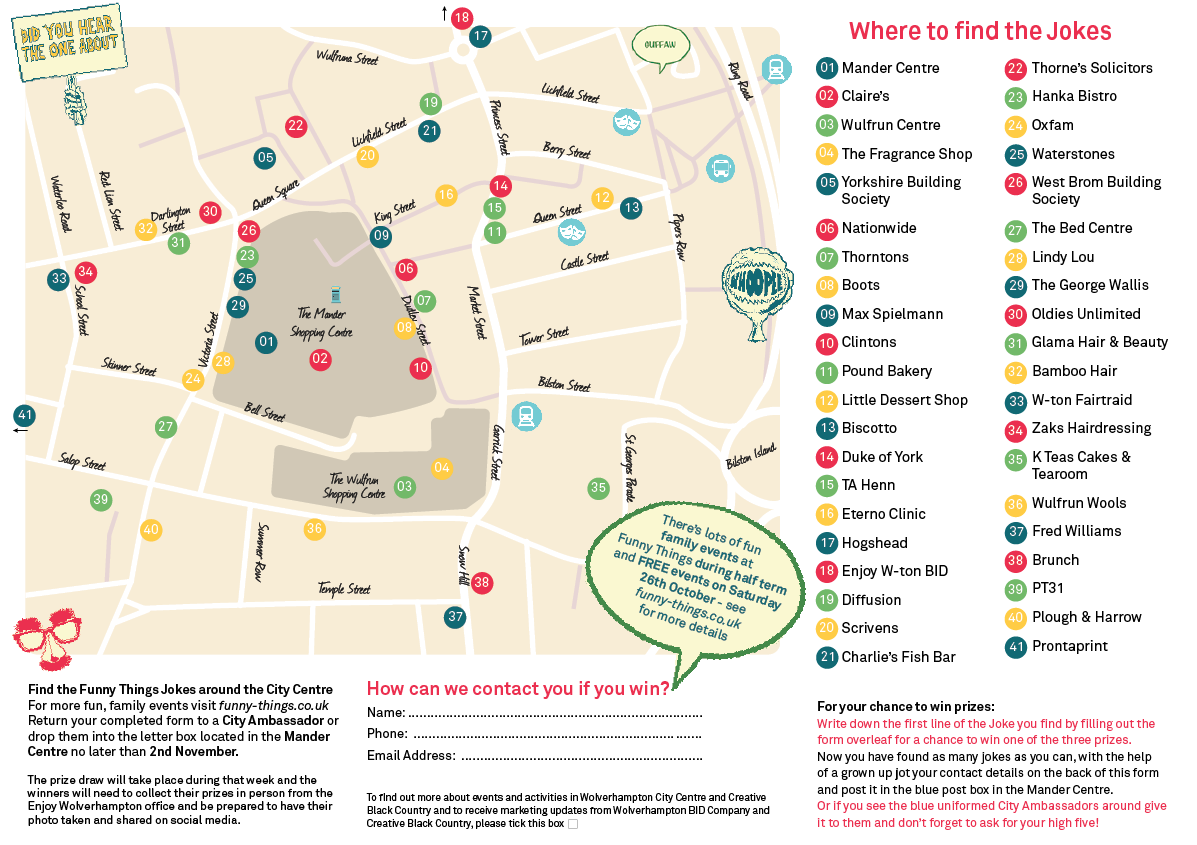 Follow the Map to find the Jokes….