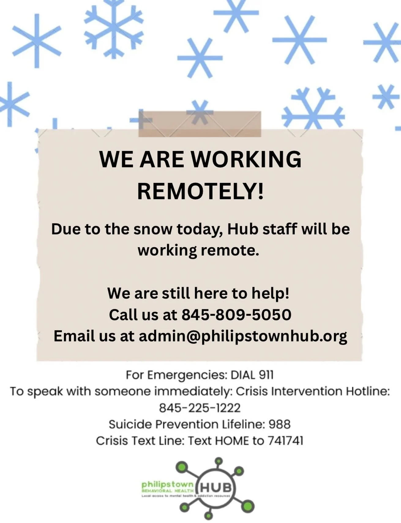 Stay safe today! ❄️