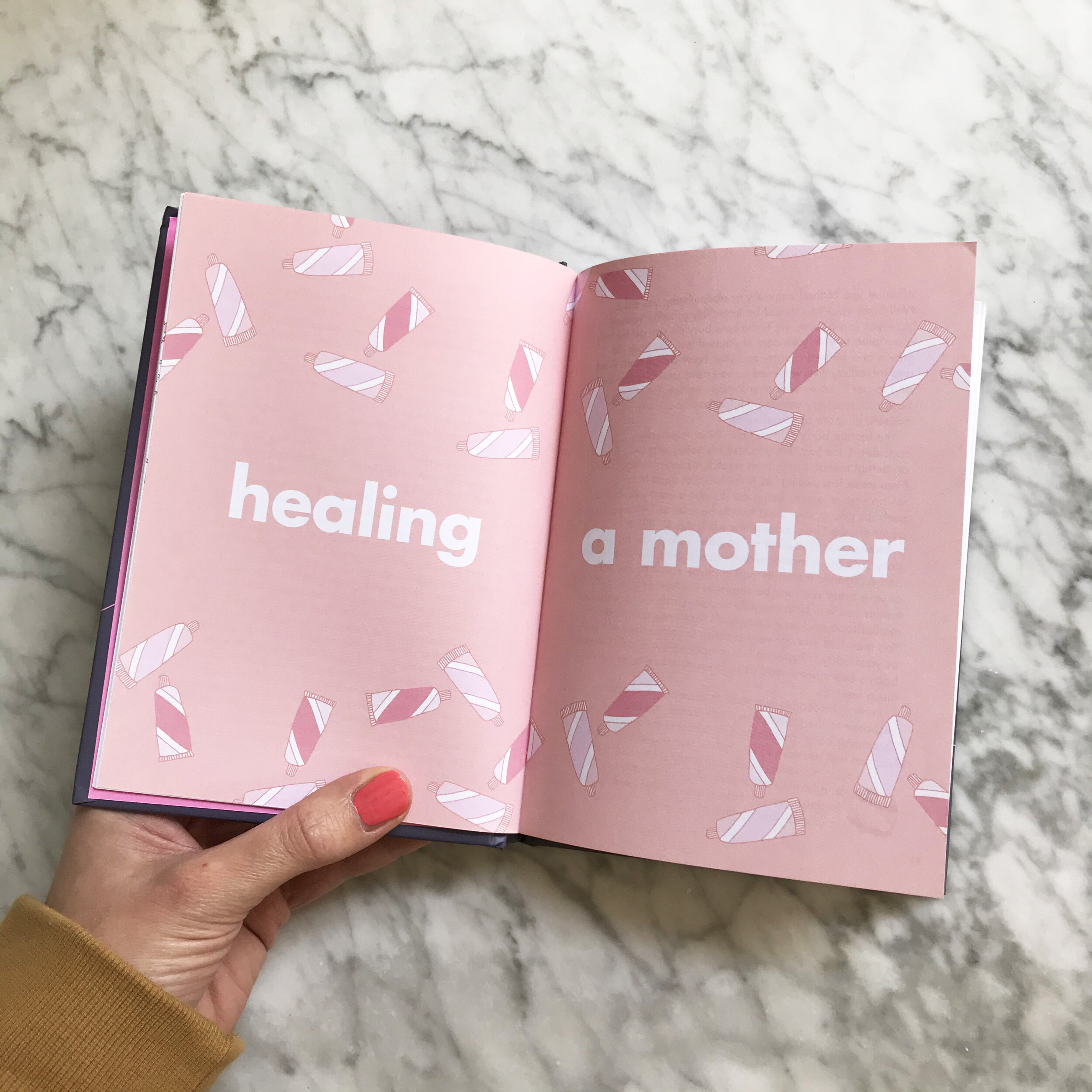 Photo of Illustration from the 'Little Book of Self Care for New Mums', Published by Penguin Random House. Autumn 2018