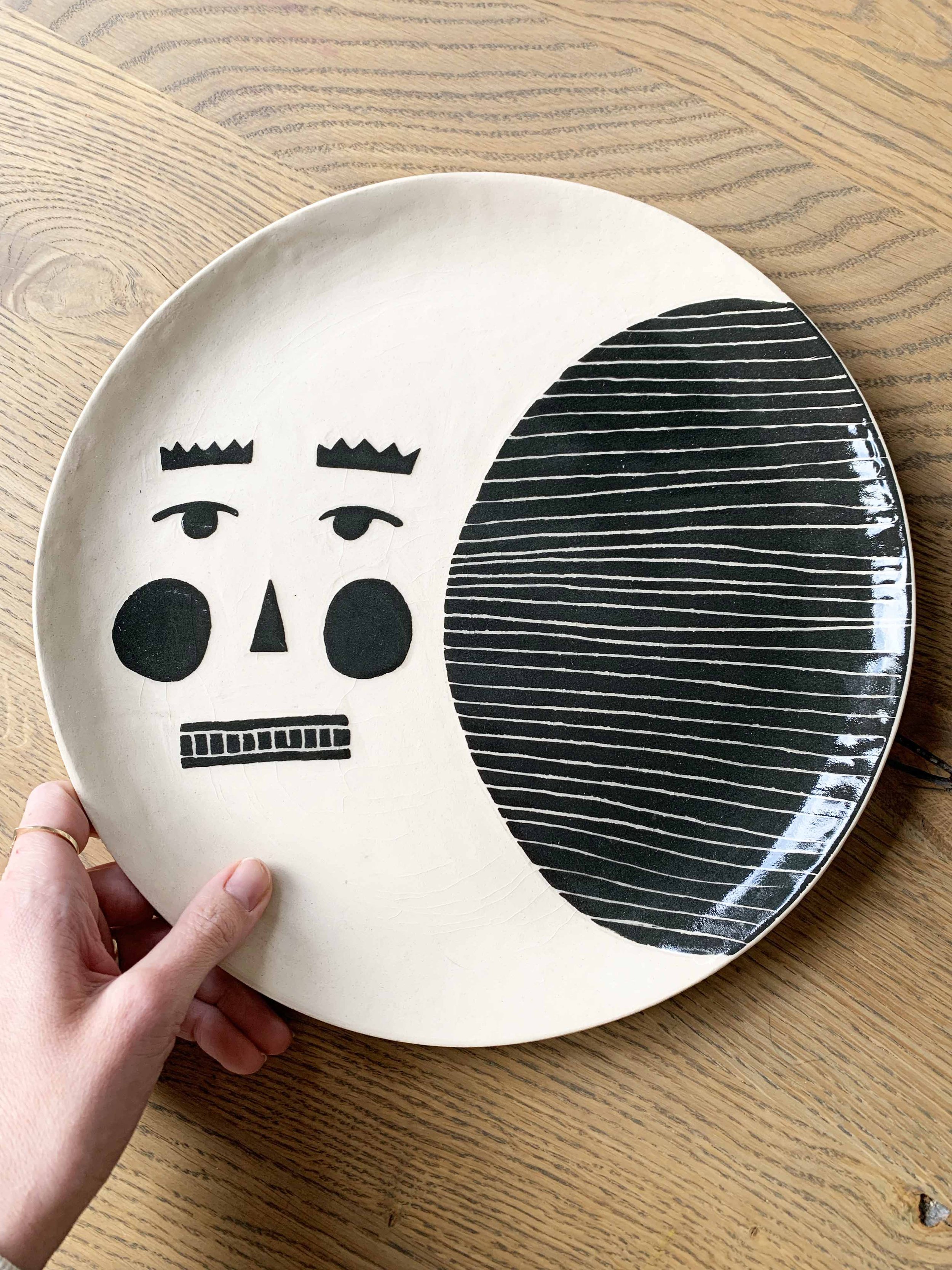 Handmade Sgraffito Ceramic Plates by Kay (available in shop), 2022