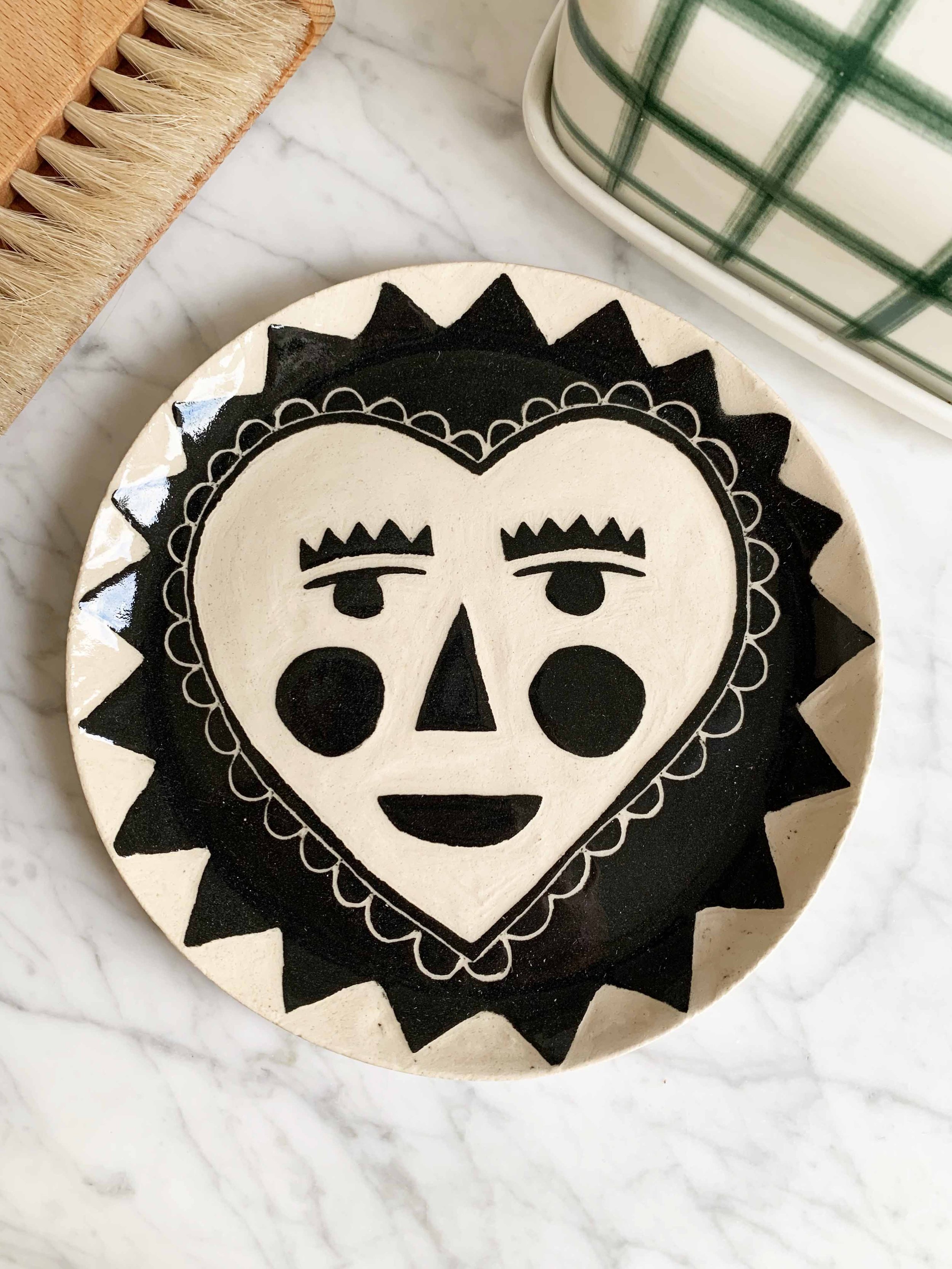 Handmade Sgraffito Ceramic Plates by Kay (available in shop), 2022