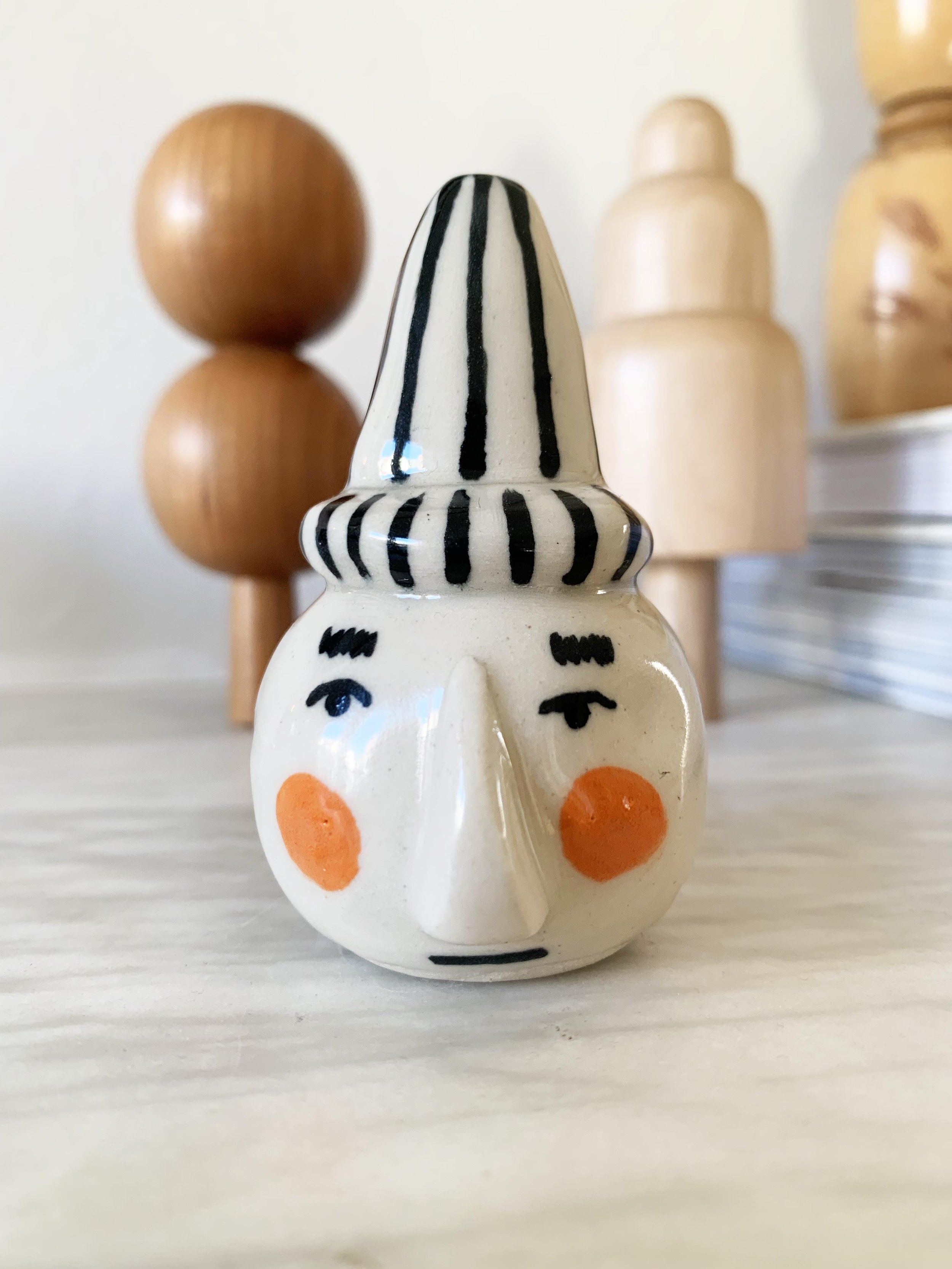 Handmade ceramic figure by Kay, 2024