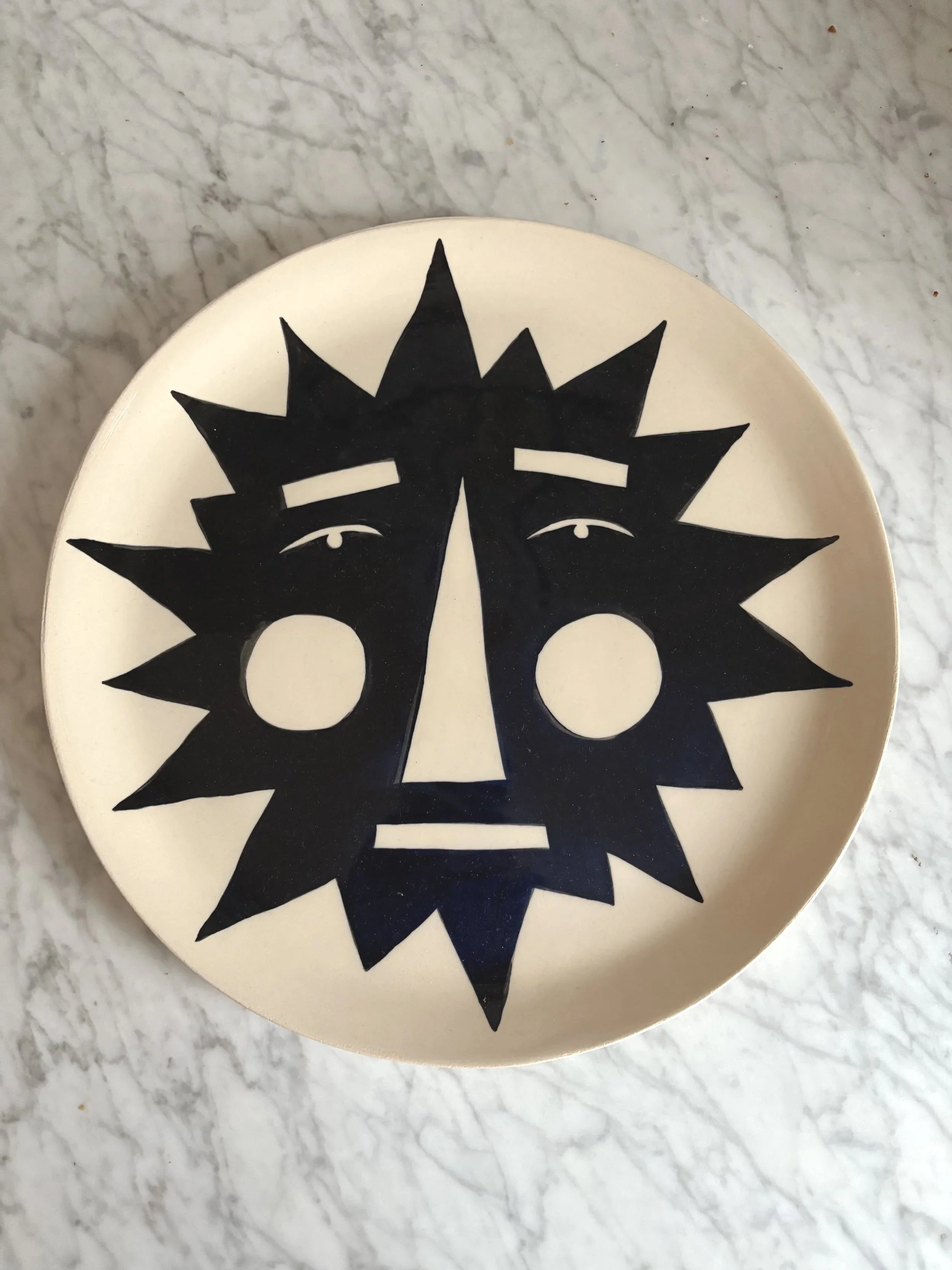 Ceramic Plate Hand-Made & Decorated by Kay, 2025