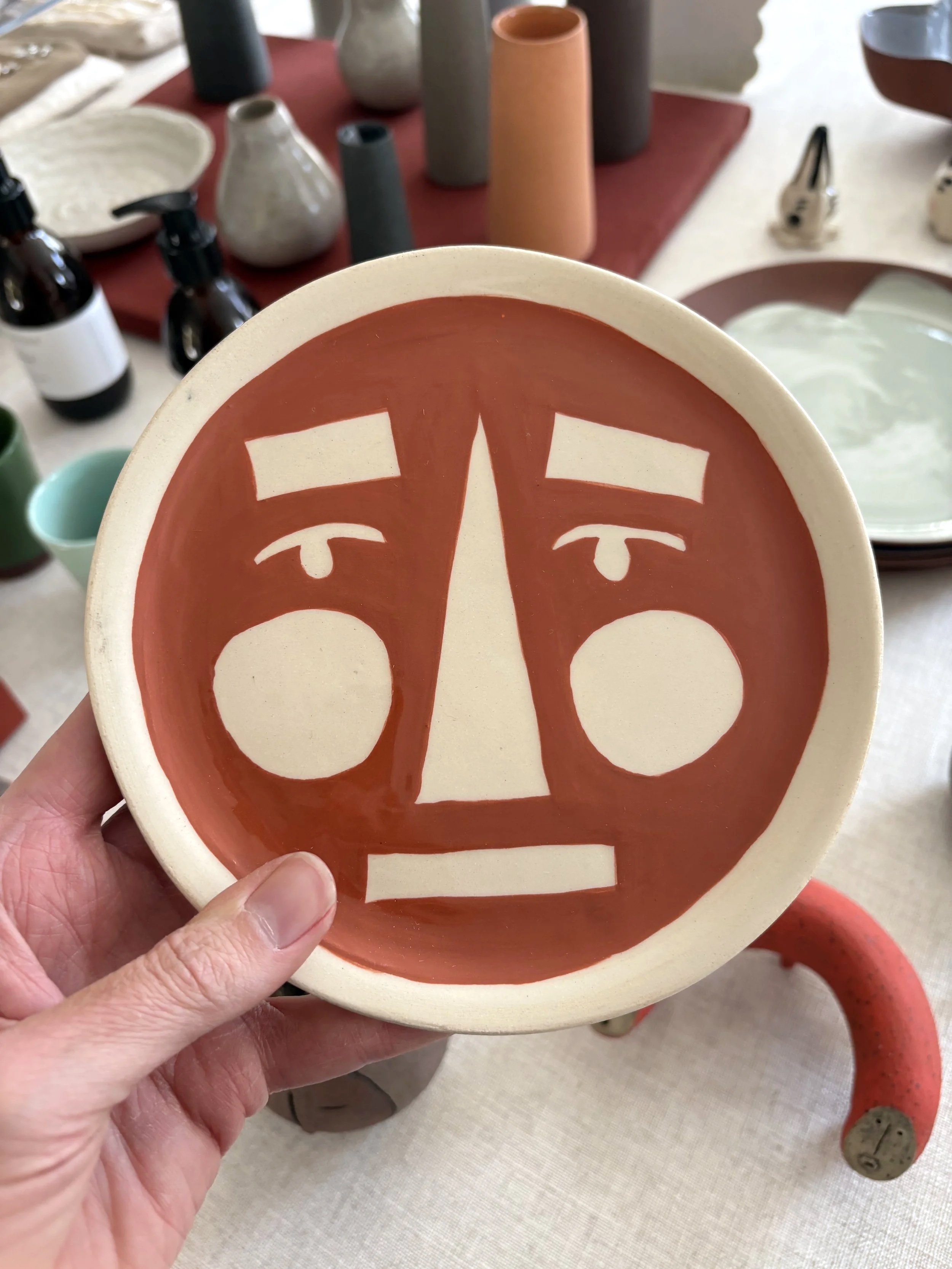 Ceramic Plate Hand-Made & Decorated by Kay, 2026