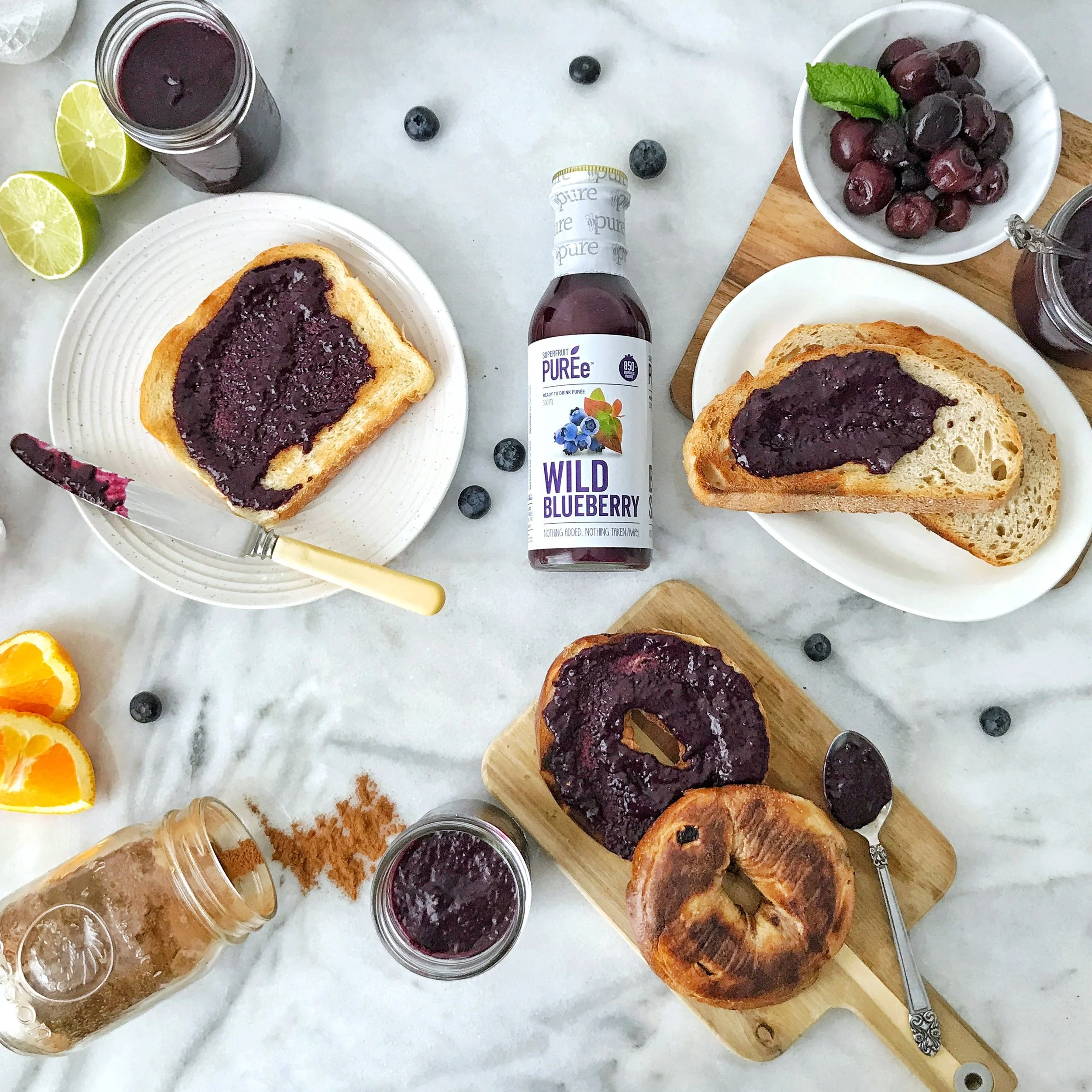 Easy Wild Blueberry Jam— Three Ways