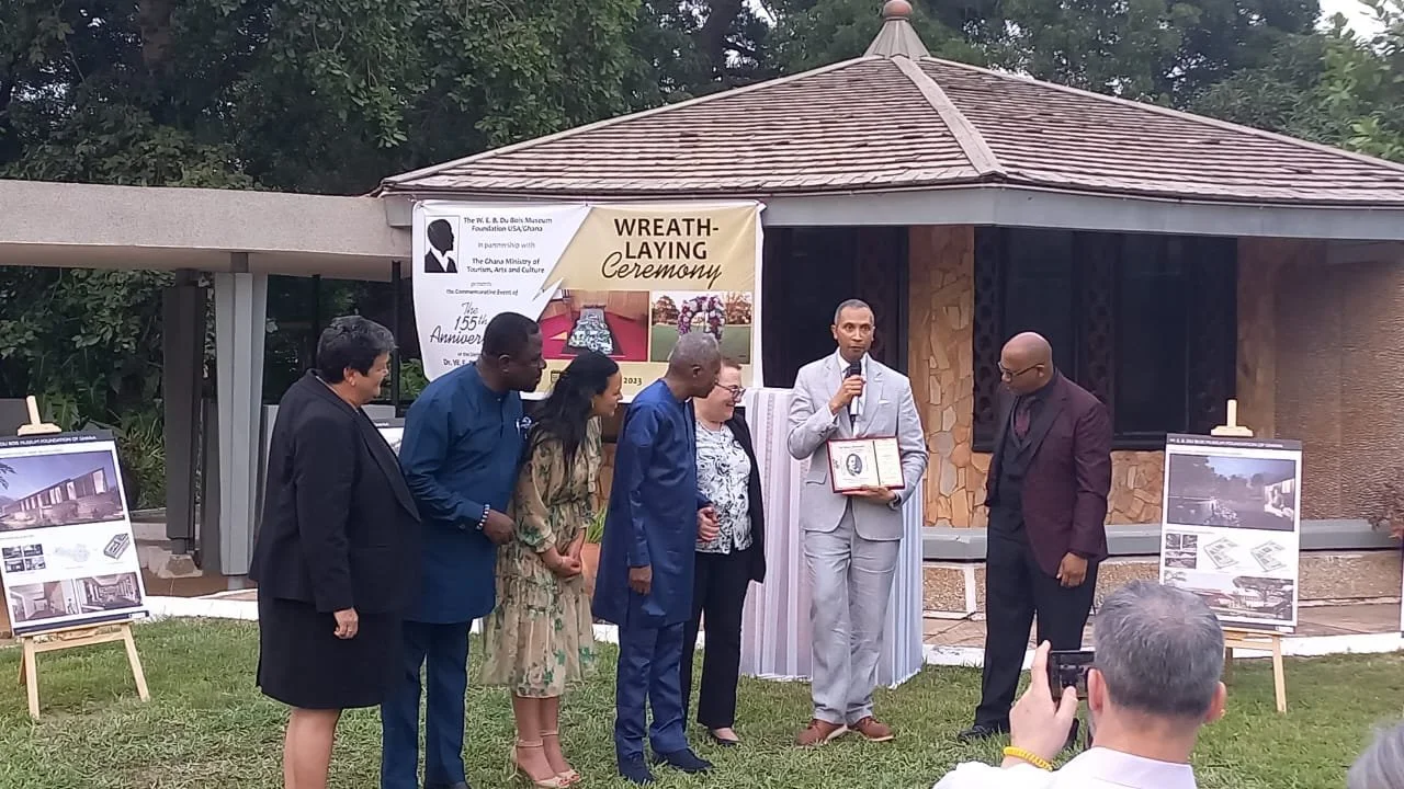 Wreath Laying in Accra Ghana to Mark 155th Anniversary of The Birth of W.E.B DuBois