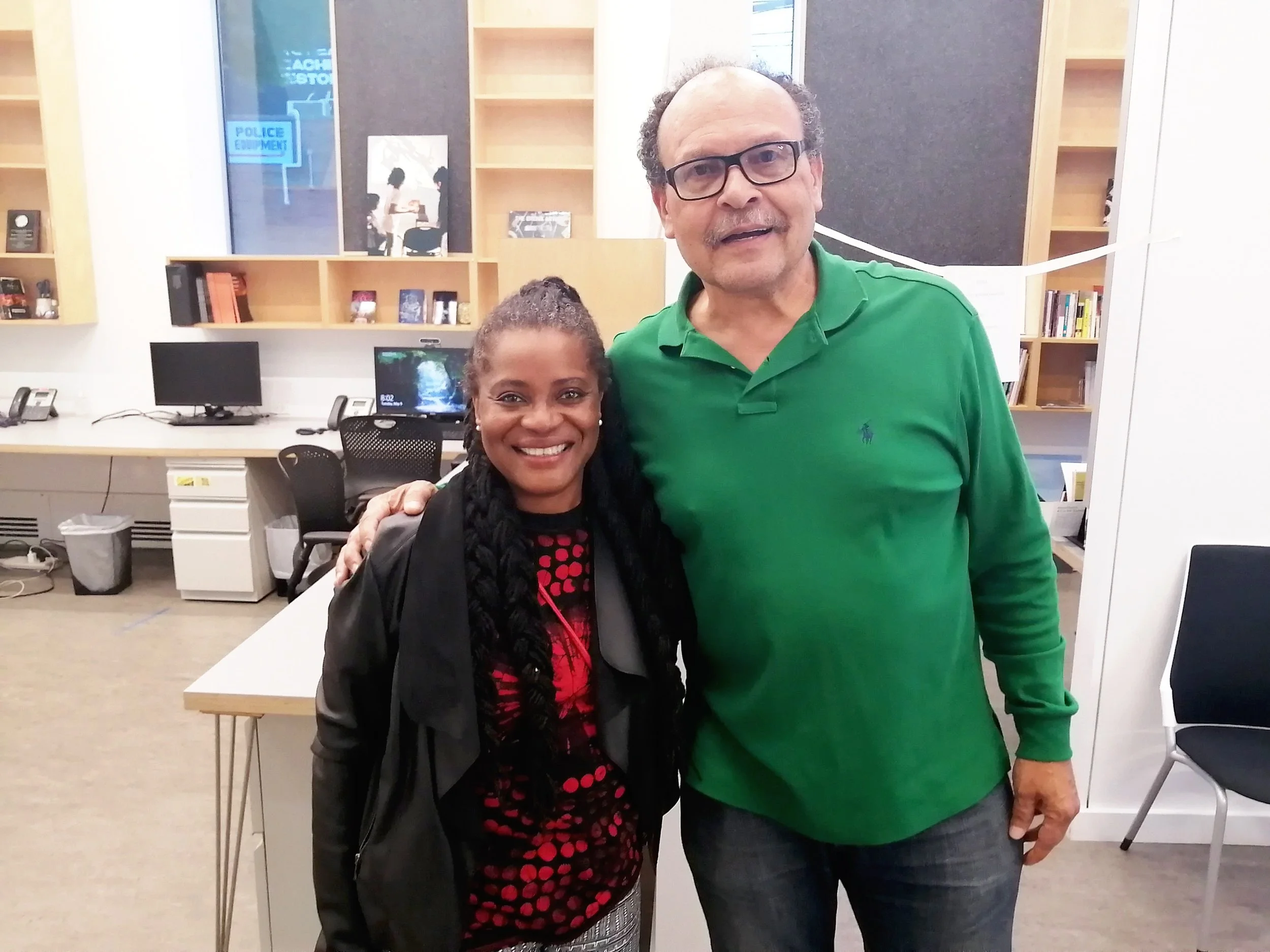 Oyiza Adaba with Armando Pachero Matos of "Patria Y Cultura" Band
