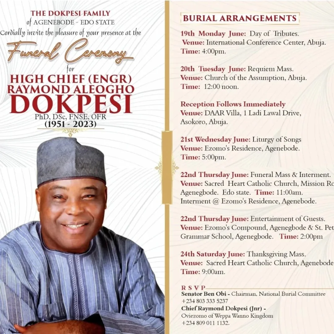 Eternal Rest To A Media Icon - High Chief Raymond Alegho Dokpesi