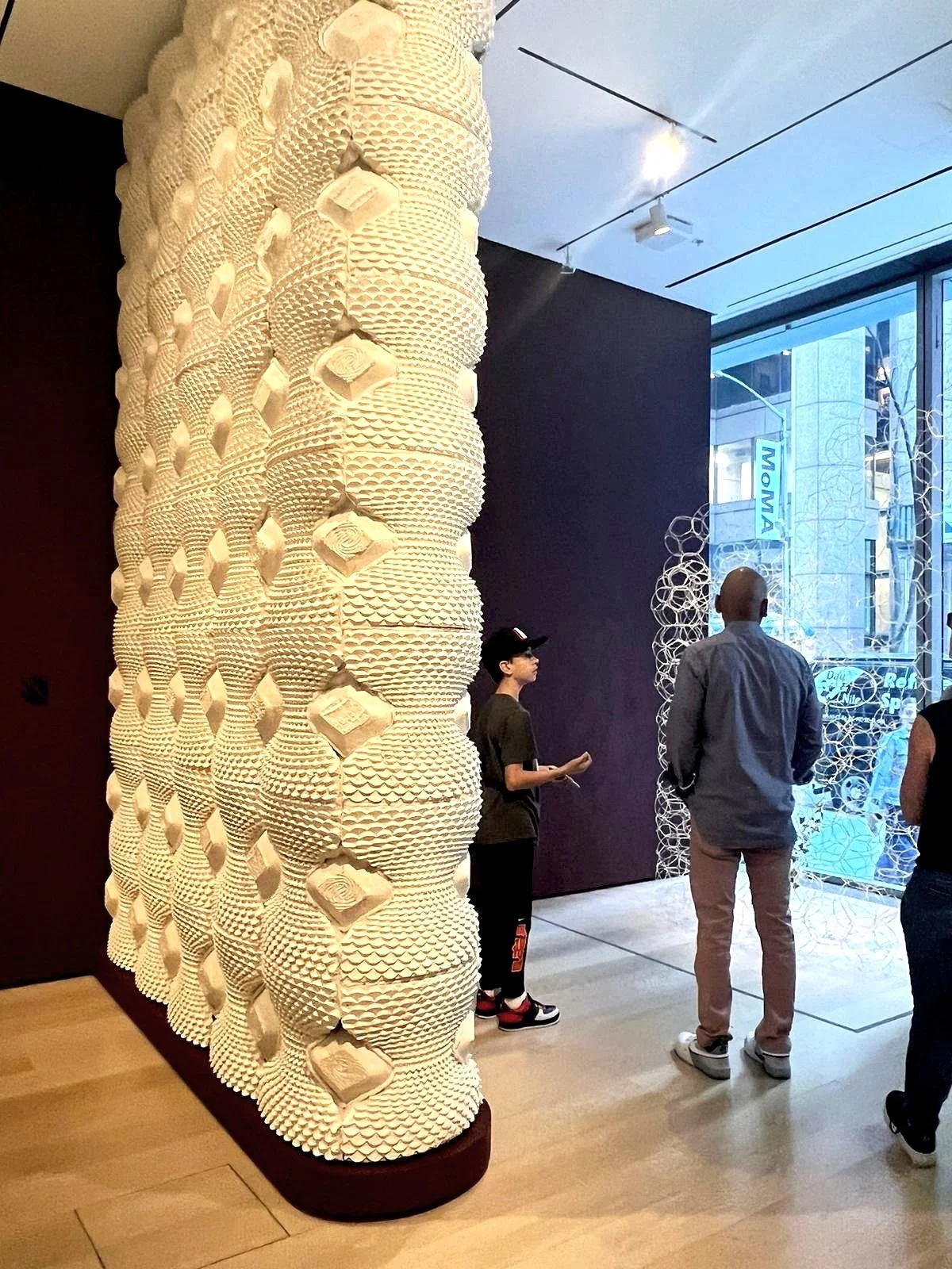 El Anatsui visits MoMA
