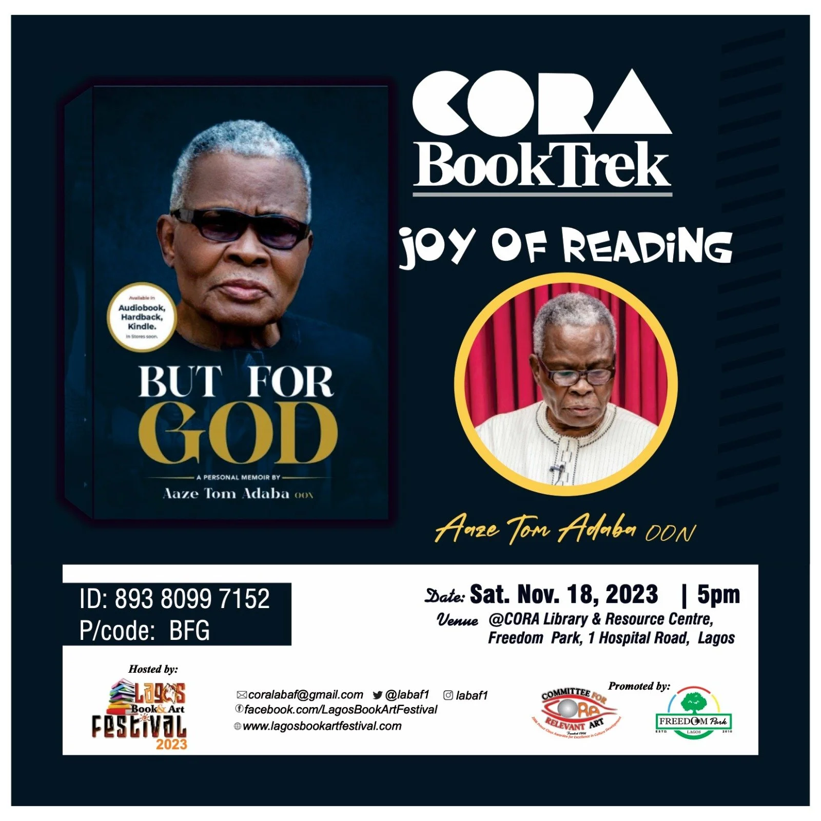 Book Presentation: BUT FOR GOD by Tom Adaba at LABAF 25th Edition