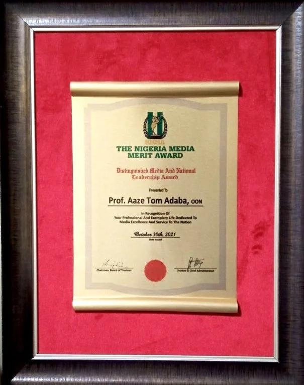 Tom Adaba Receives 2021 Distinguished Media and National Leadership Award
