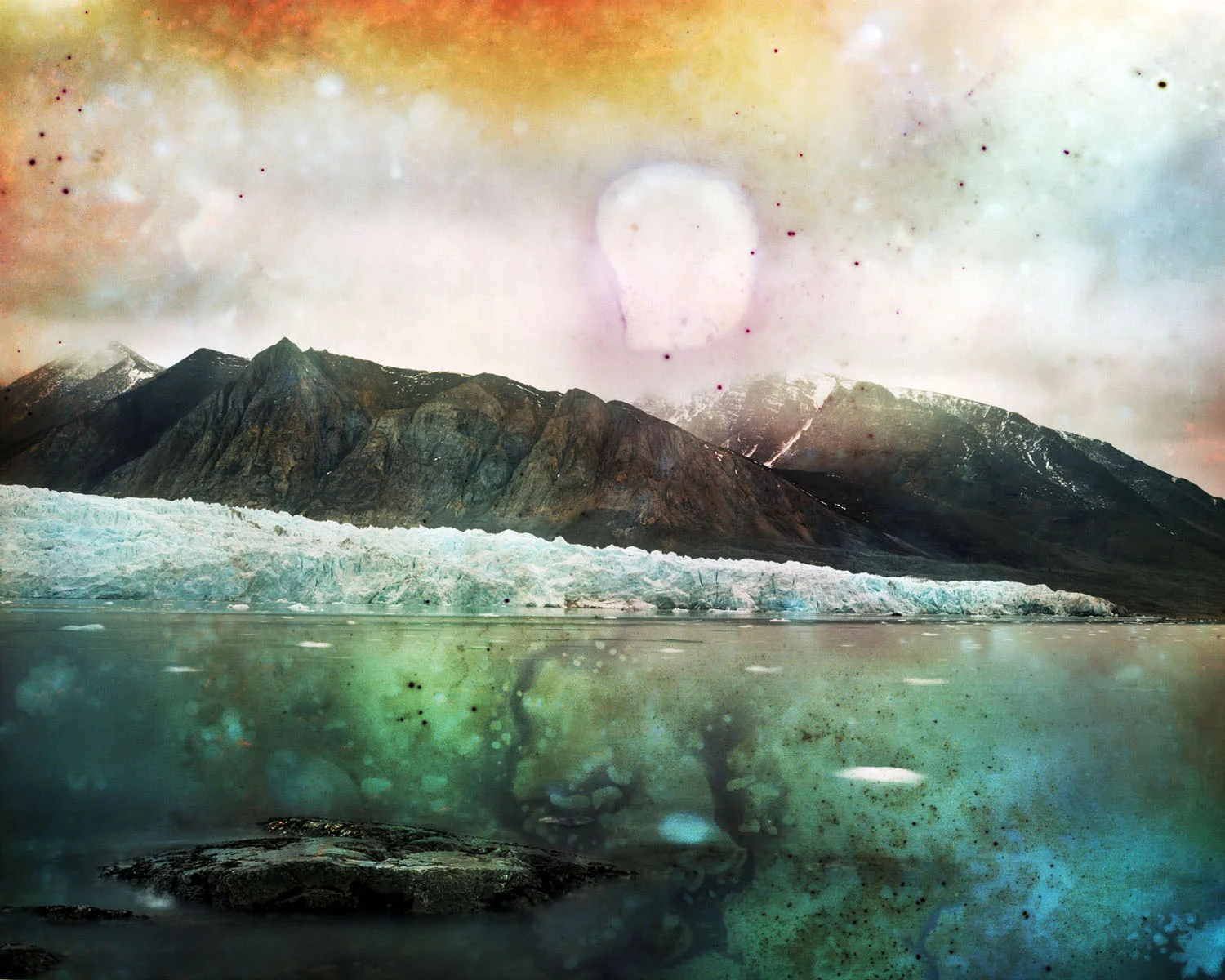 Blomstrandbreen #3, Lightjet print from soaked film, 2016